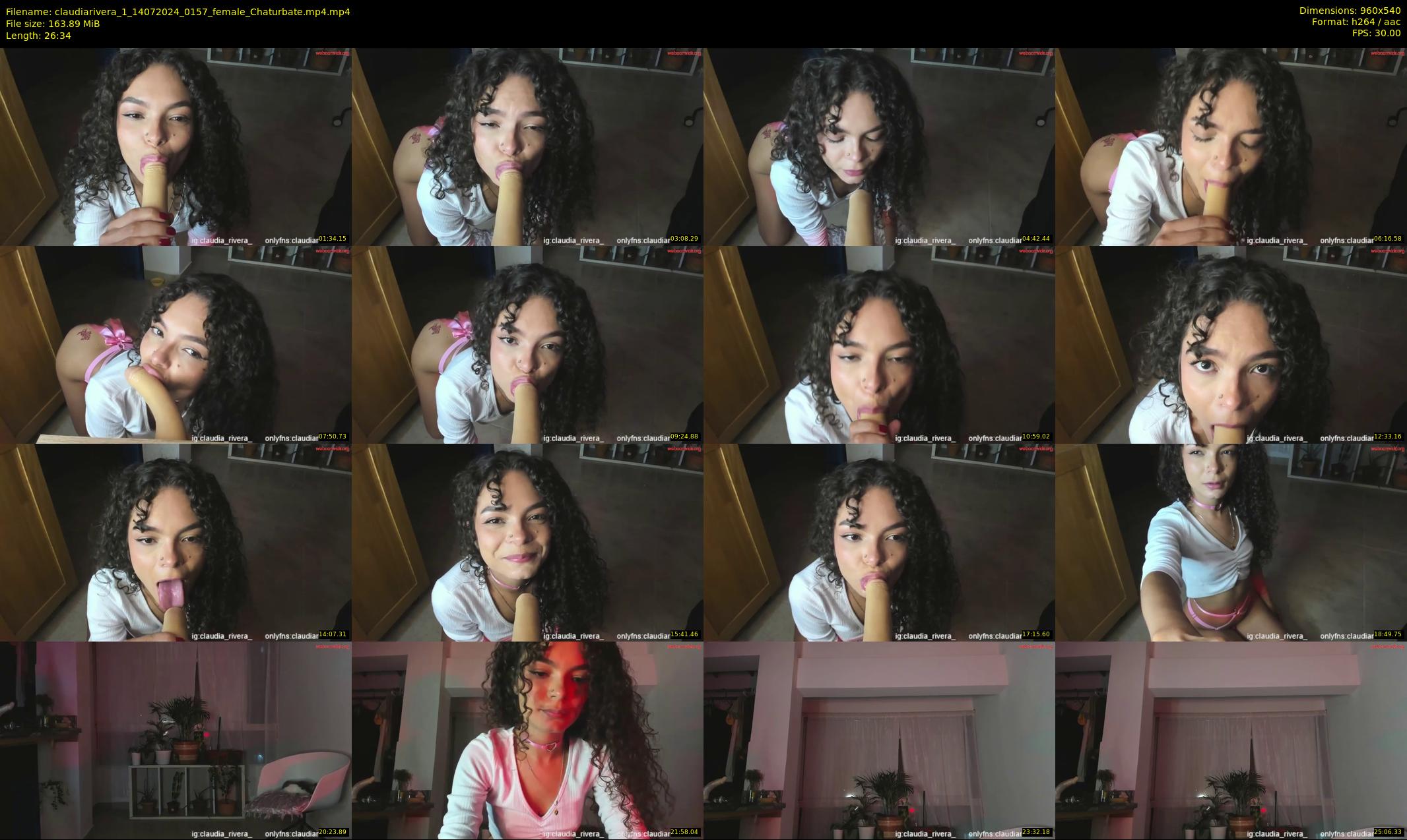 claudiarivera_1 — 27 minute Chaturbate female cam show recording, 480p, Jul 14, 2024