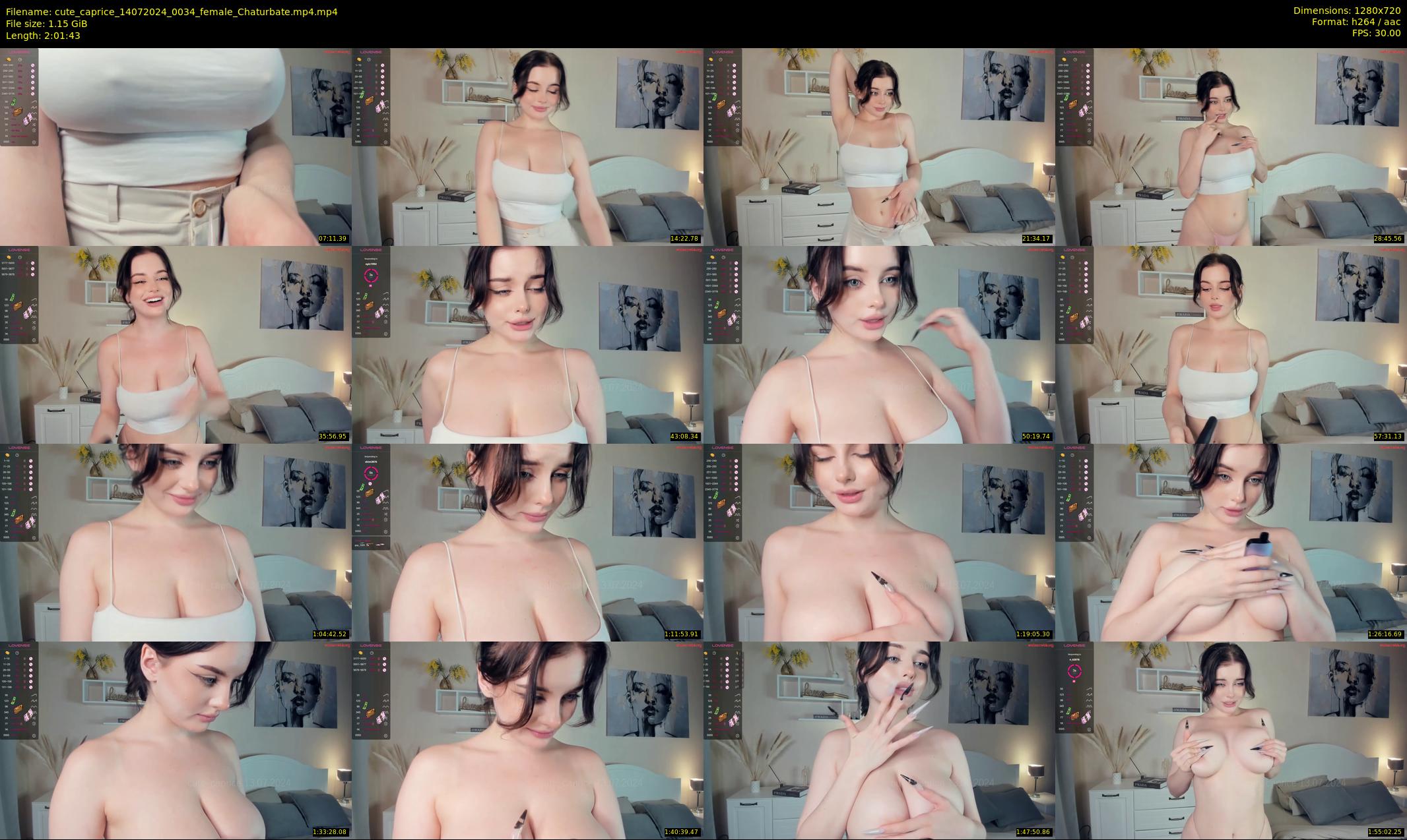 cute_caprice — 122 minute Chaturbate female cam show recording, 720p, Jul 14, 2024