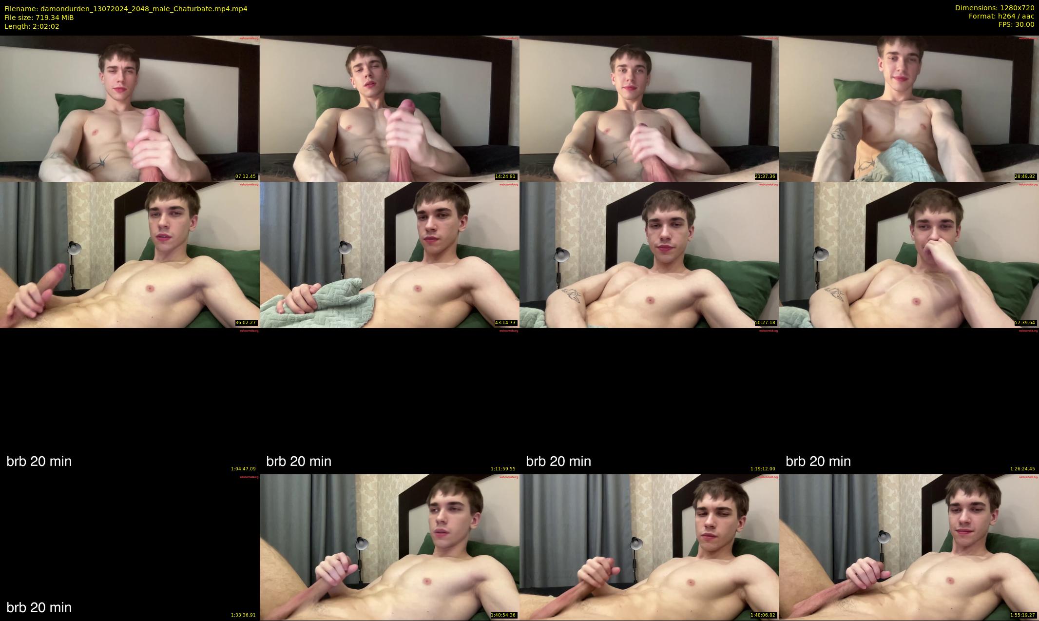 damondurden — 123 minute Chaturbate male cam show recording, 720p, Jul 13, 2024