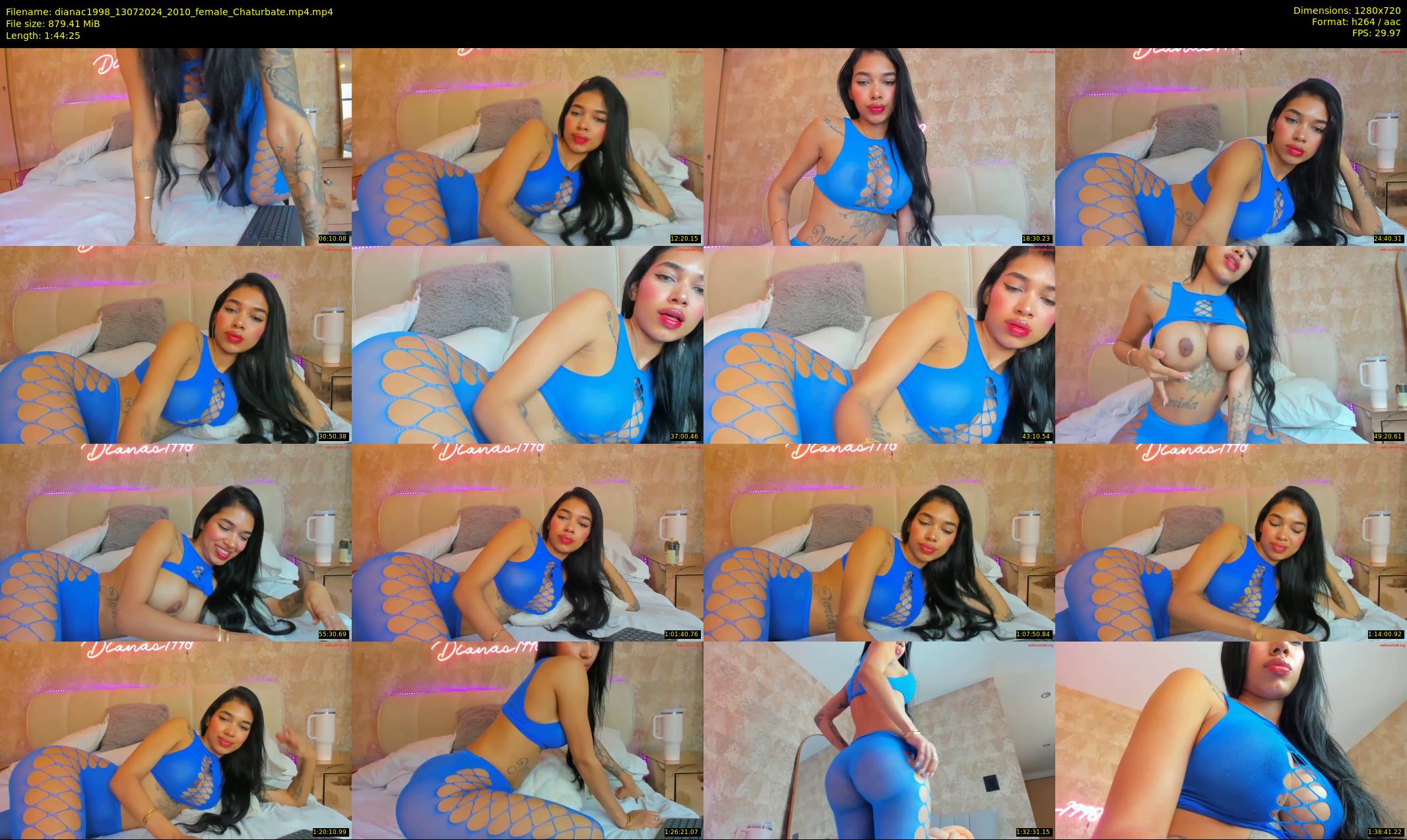 dianac1998 — 105 minute Chaturbate female cam show recording, 720p, Jul 13, 2024