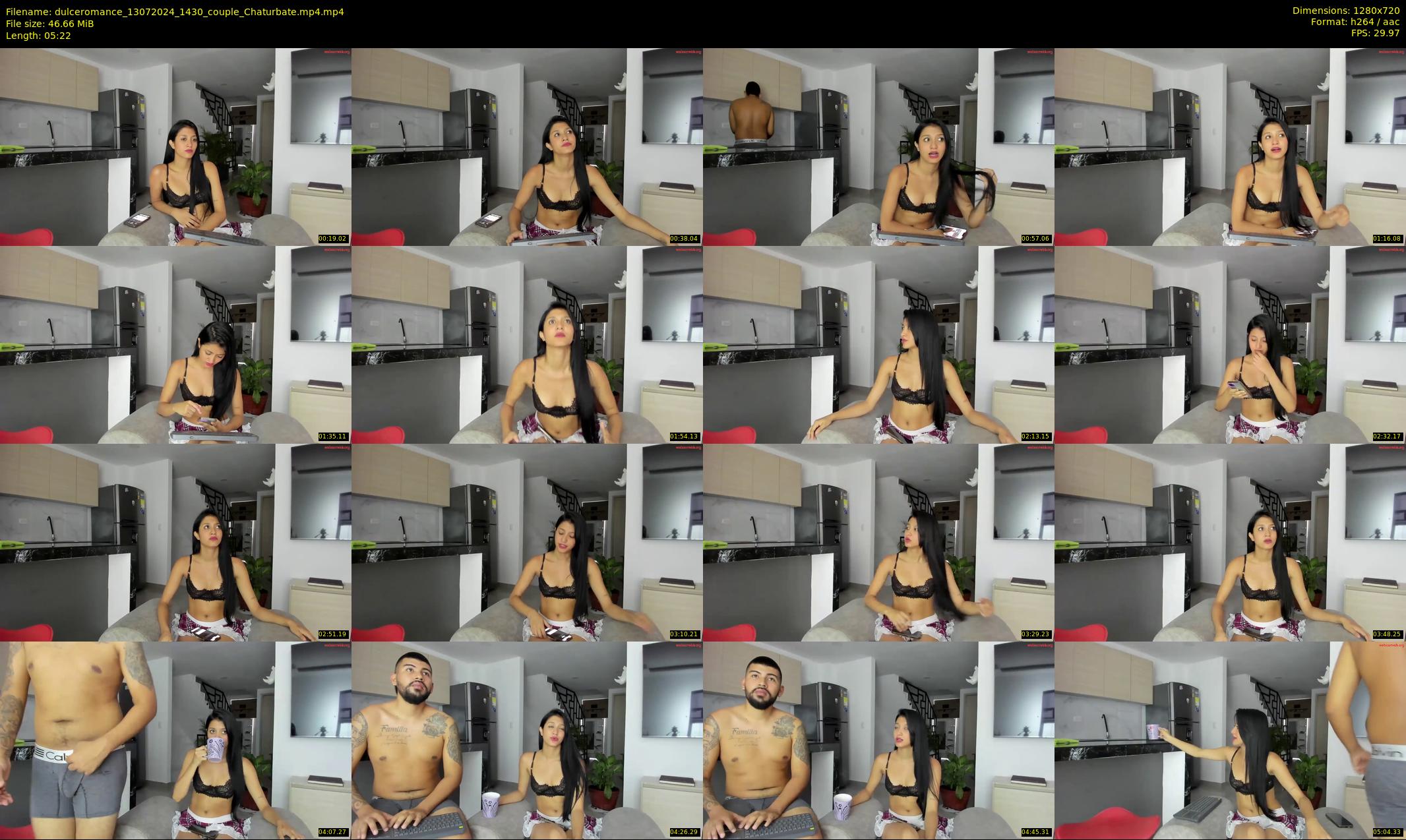 dulceromance — 6 minute Chaturbate couple cam show recording, 720p, Jul 13, 2024