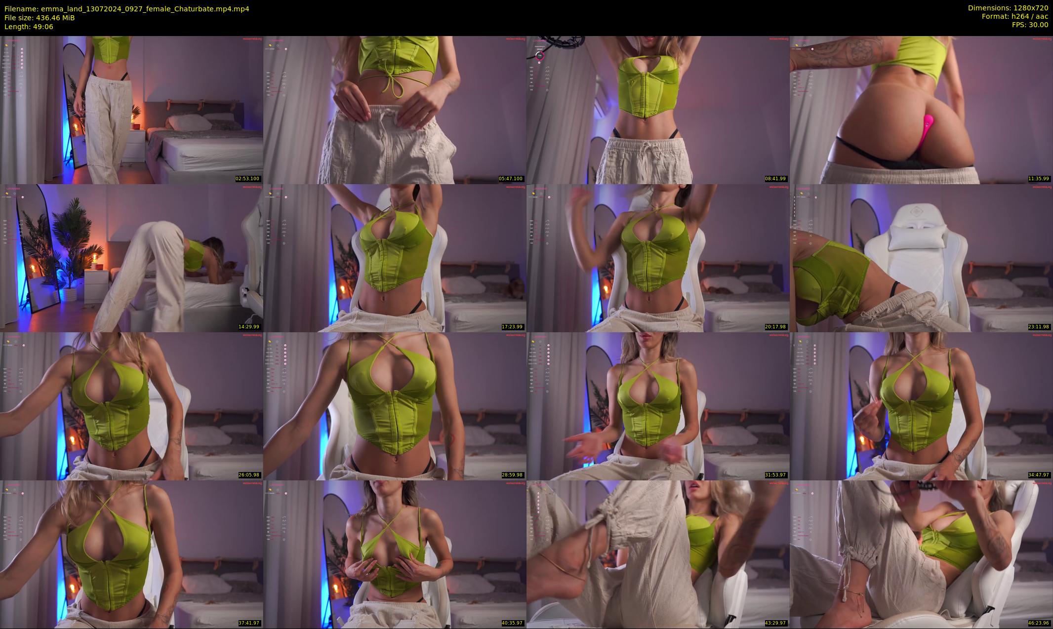 emma_land — 50 minute Chaturbate female cam show recording, 720p, Jul 13, 2024