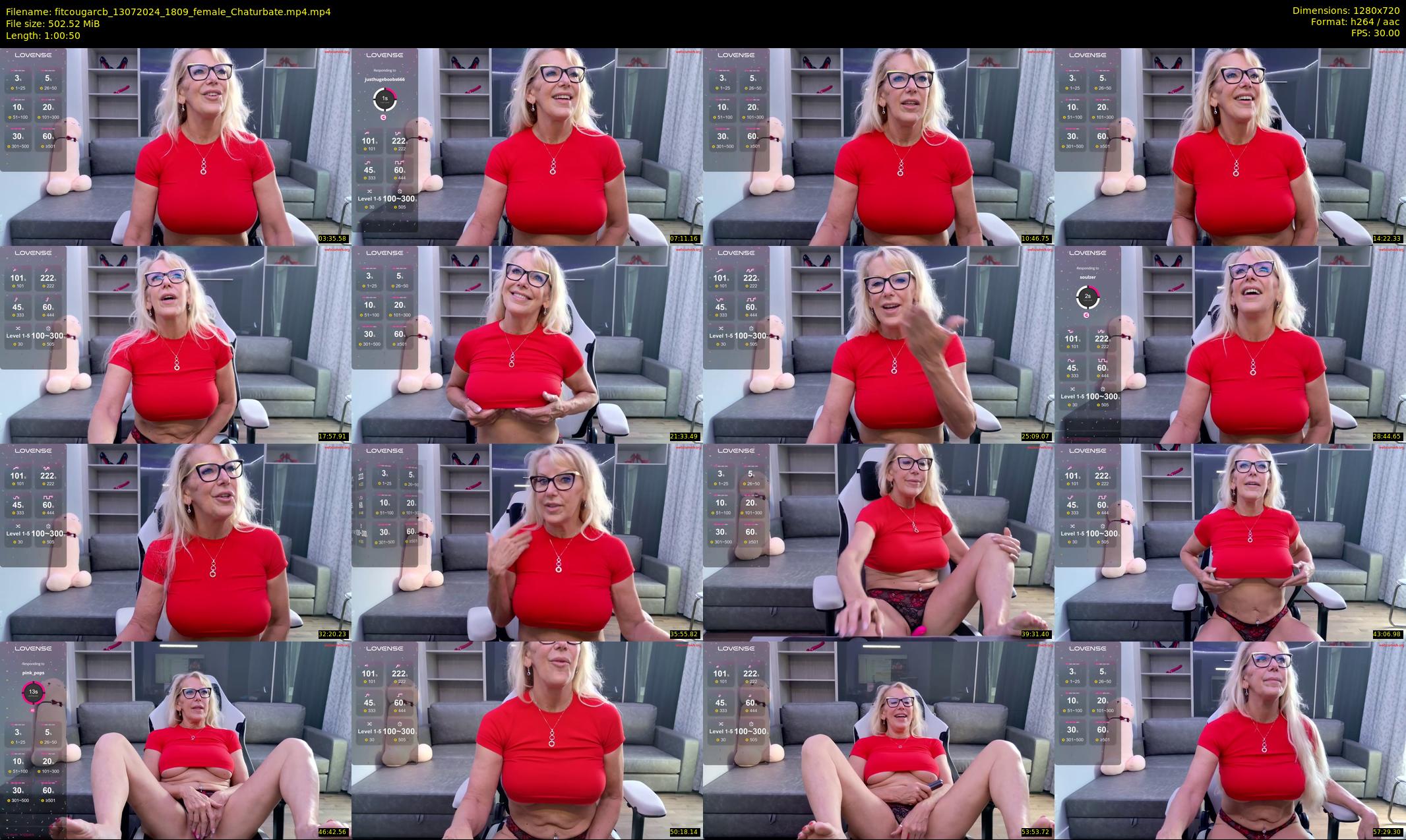 fitcougarcb — 61 minute Chaturbate female cam show recording, 720p, Jul 13, 2024