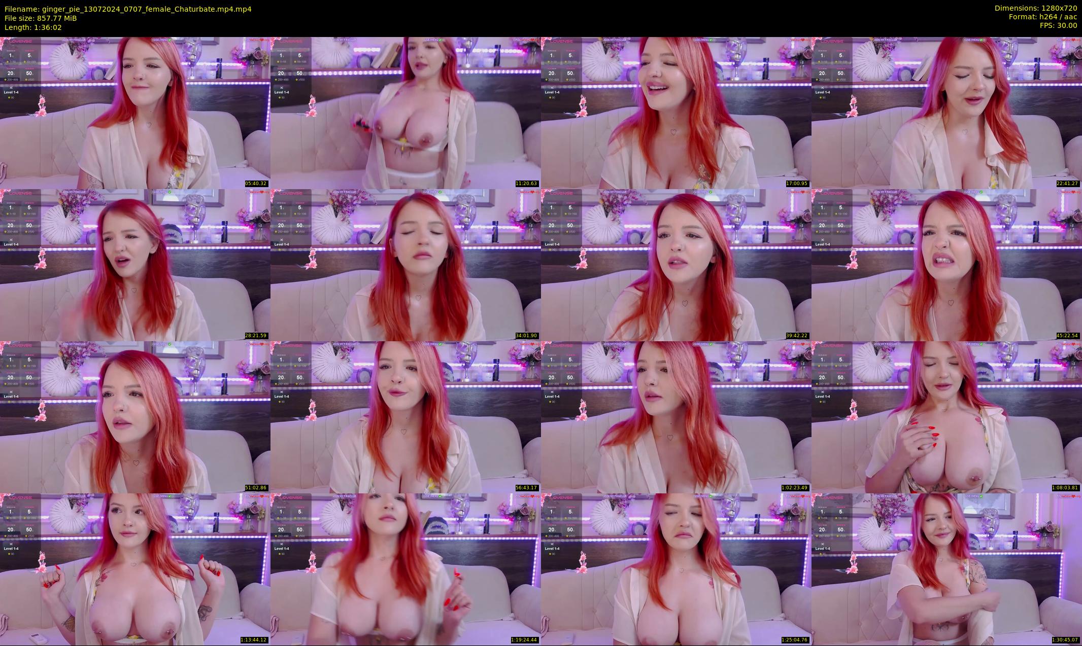 ginger_pie — 97 minute Chaturbate female cam show recording, 720p, Jul 13, 2024