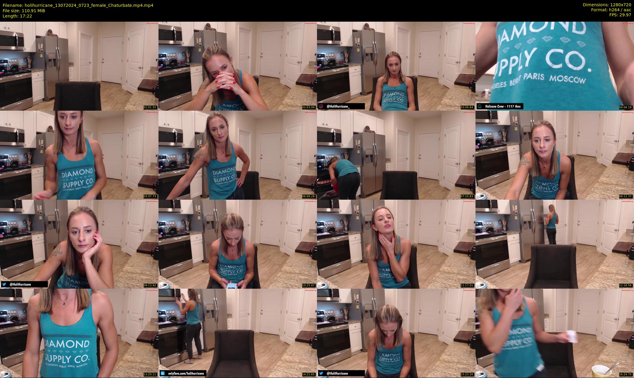 holihurricane — 18 minute Chaturbate female cam show recording, 720p, Jul 13, 2024