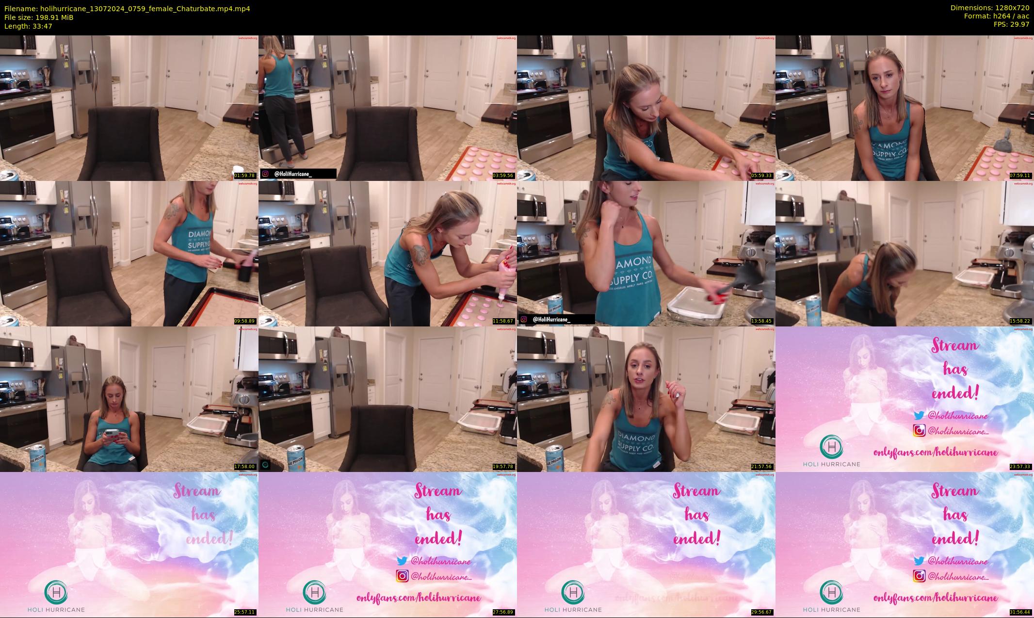 holihurricane — 34 minute Chaturbate female cam show recording, 720p, Jul 13, 2024