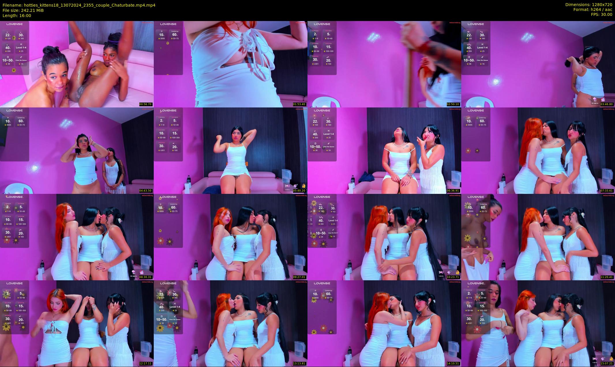 hotties_kittens18 — 16 minute Chaturbate couple cam show recording, 720p, Jul 13, 2024