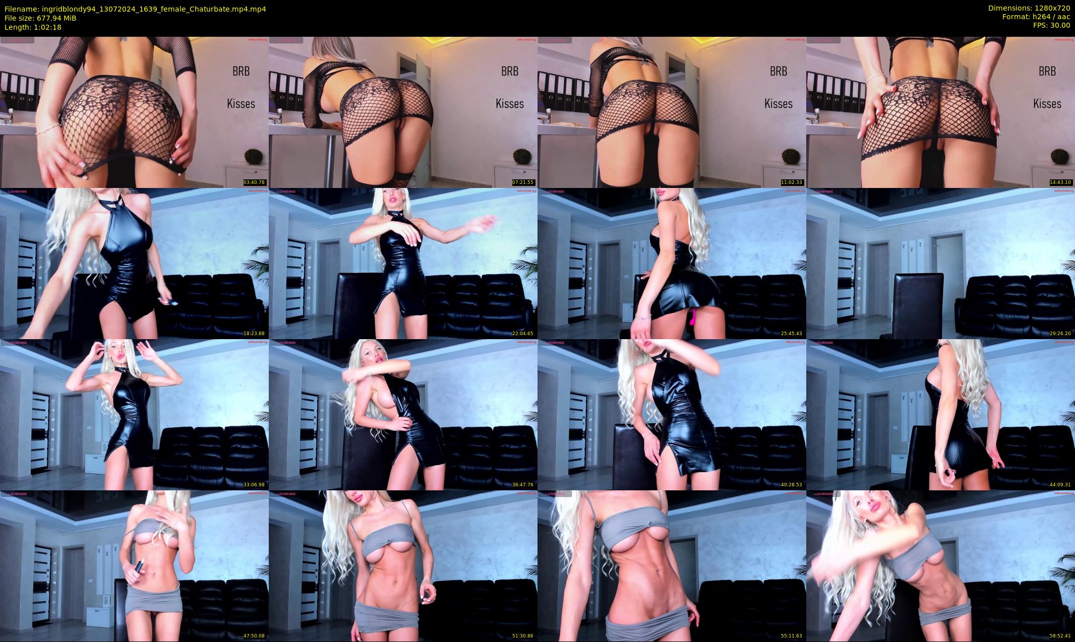 ingridblondy94 — 63 minute Chaturbate female cam show recording, 720p, Jul 13, 2024