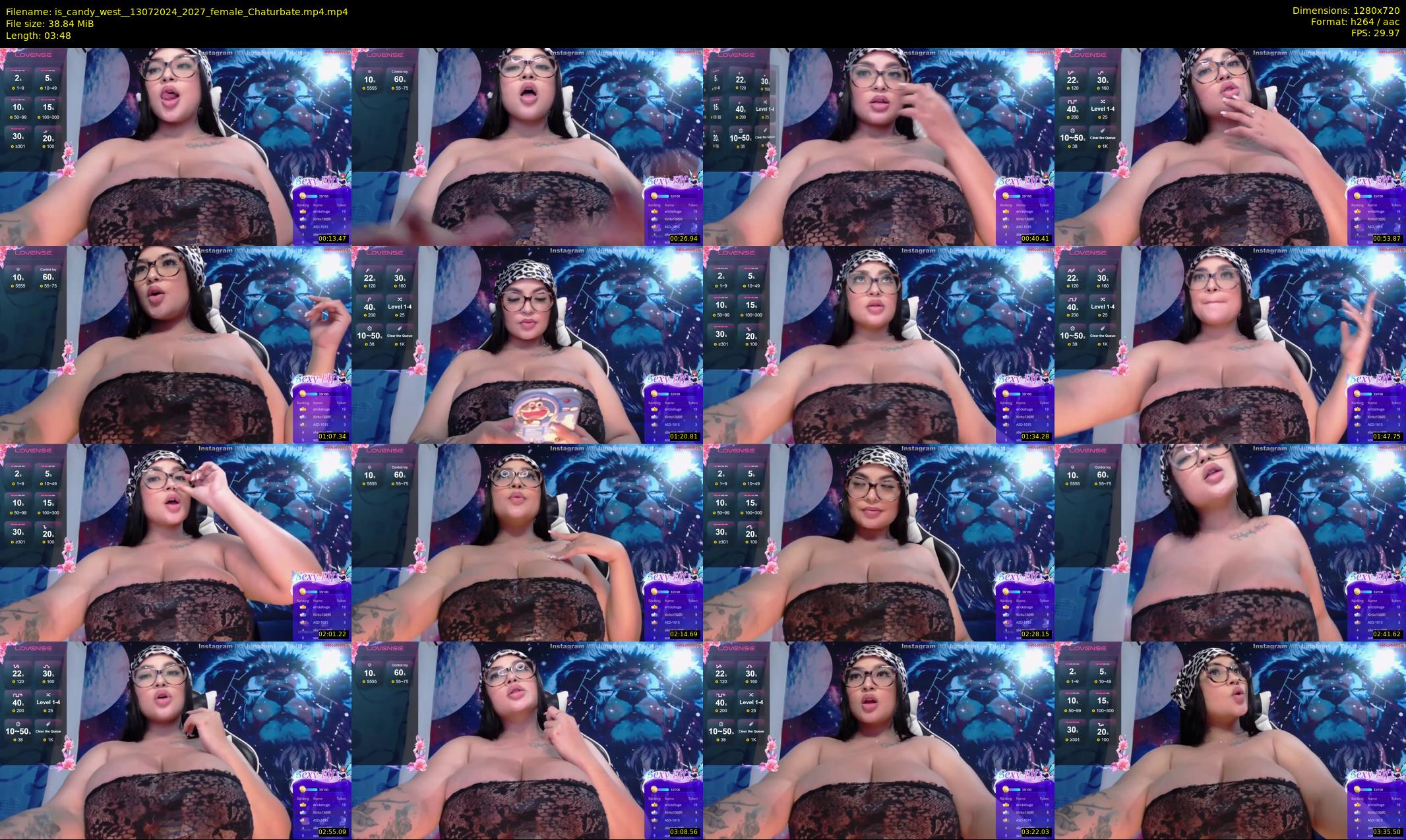 is_candy_west_ — 4 minute Chaturbate female cam show recording, 720p, Jul 13, 2024