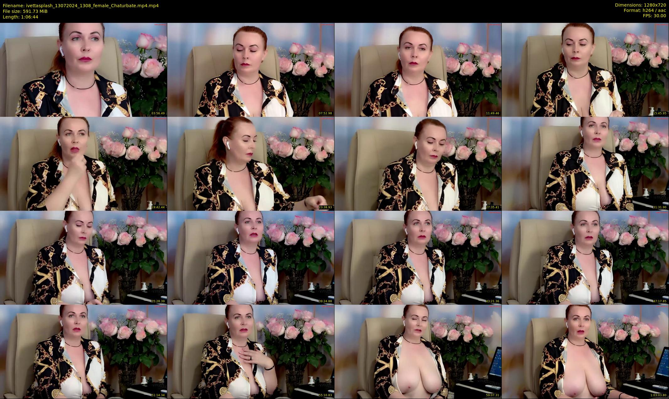 ivettasplash — 67 minute Chaturbate female cam show recording, 720p, Jul 13, 2024