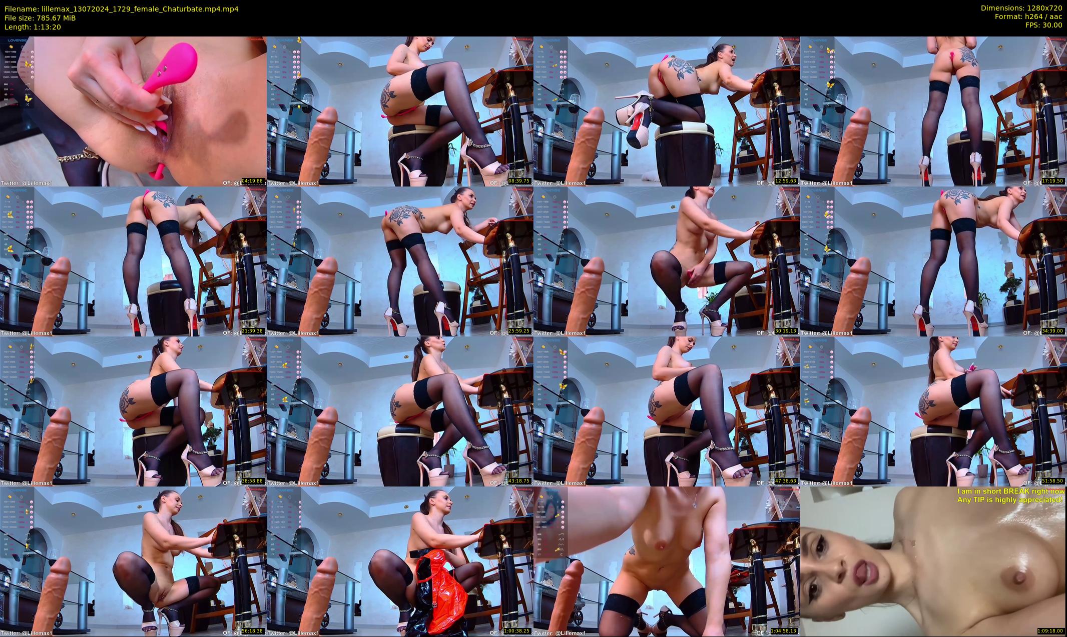 lillemax — 74 minute Chaturbate female cam show recording, 720p, Jul 13, 2024