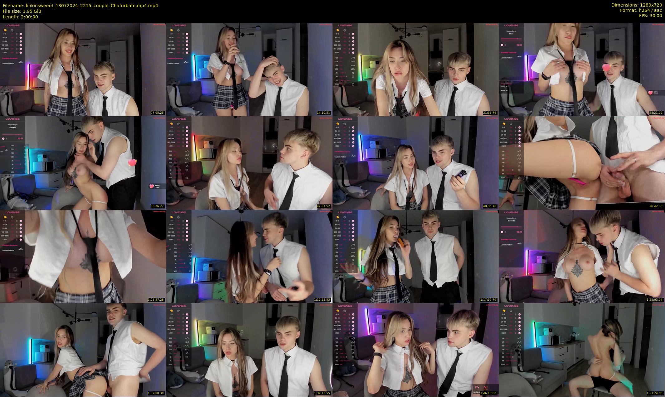 linkinsweeet — 120 minute Chaturbate couple cam show recording, 720p, Jul 13, 2024
