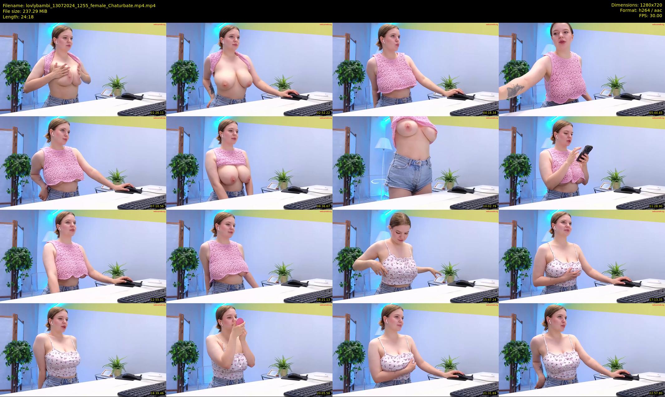 lovlybambi — 25 minute Chaturbate female cam show recording, 720p, Jul 13, 2024
