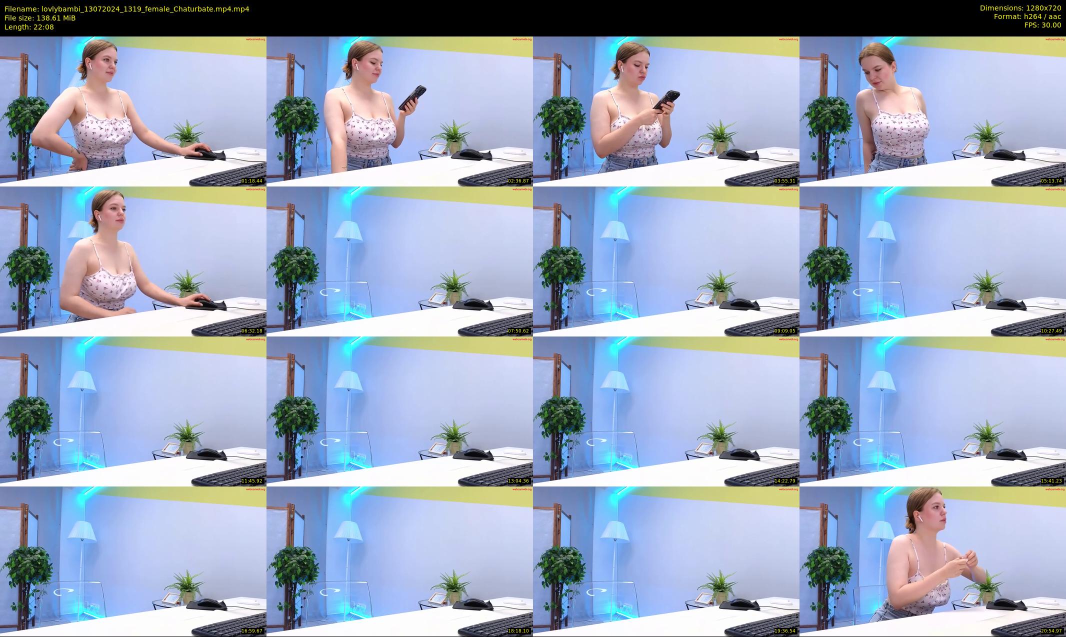 lovlybambi — 23 minute Chaturbate female cam show recording, 720p, Jul 13, 2024