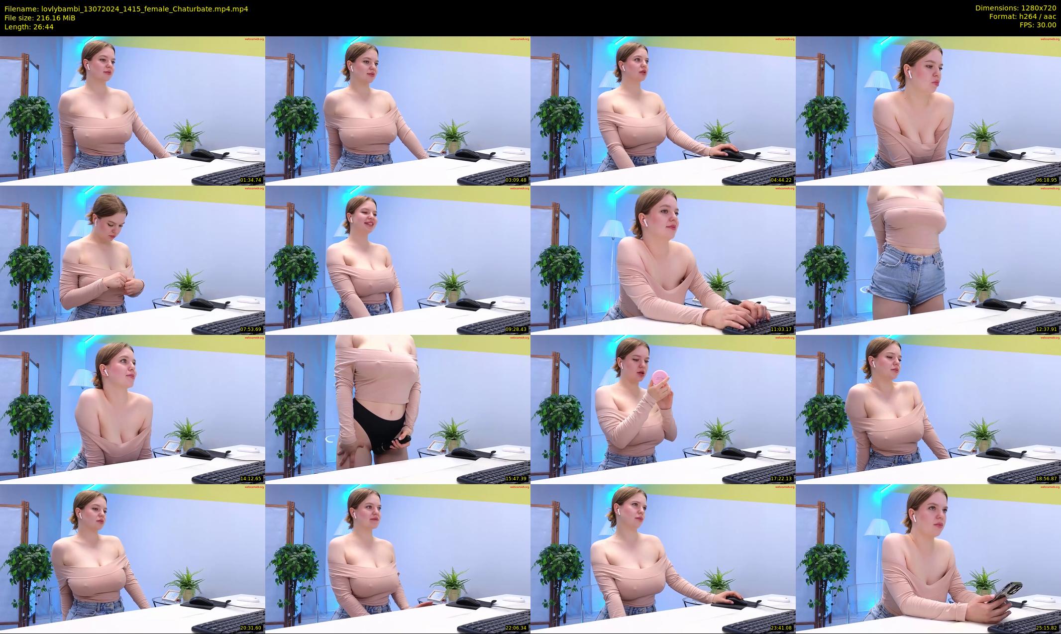 lovlybambi — 27 minute Chaturbate female cam show recording, 720p, Jul 13, 2024