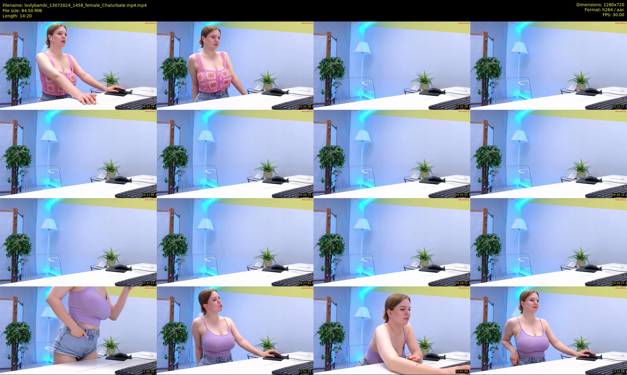 lovlybambi — 15 minute Chaturbate female cam show recording, 720p, Jul 13, 2024