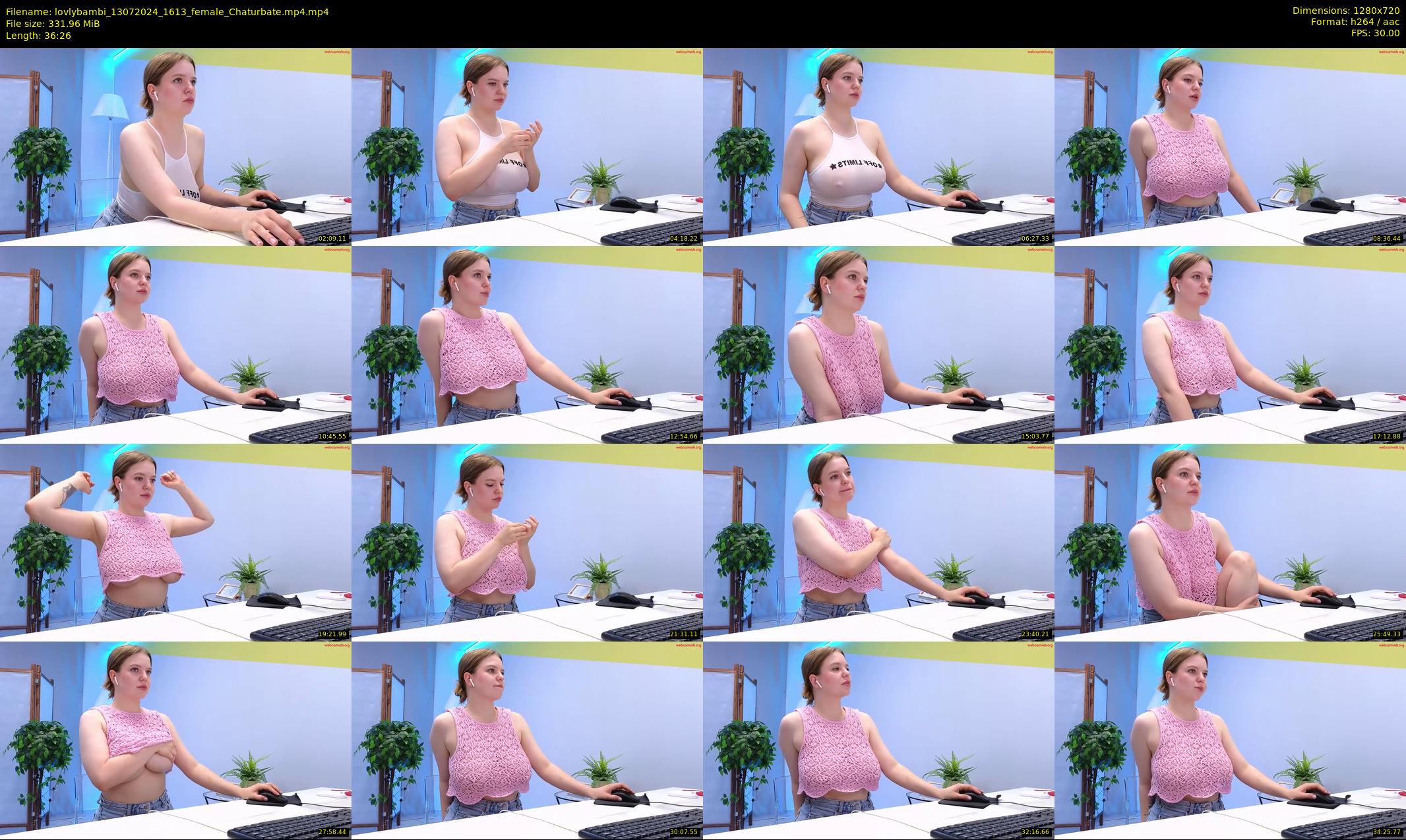 lovlybambi — 37 minute Chaturbate female cam show recording, 720p, Jul 13, 2024