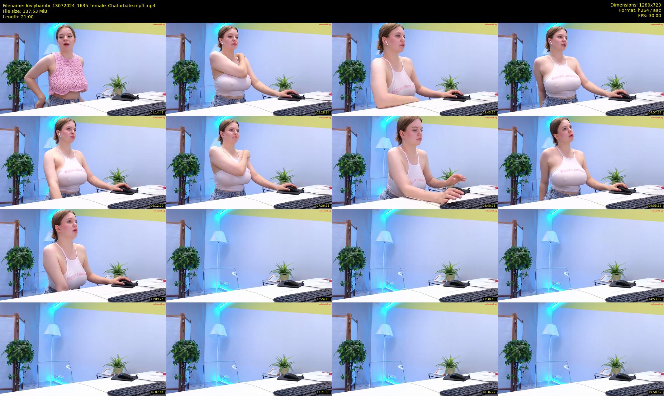 lovlybambi — 21 minute Chaturbate female cam show recording, 720p, Jul 13, 2024