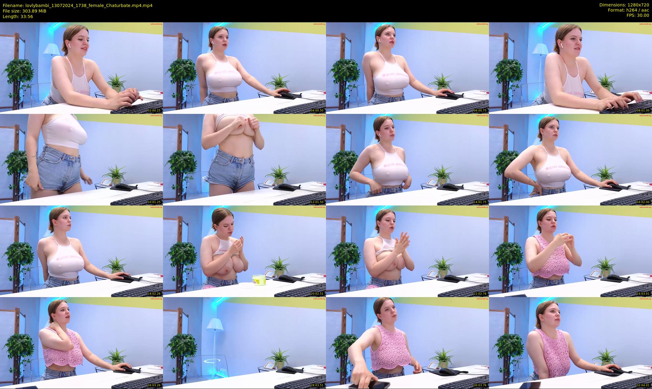 lovlybambi — 34 minute Chaturbate female cam show recording, 720p, Jul 13, 2024