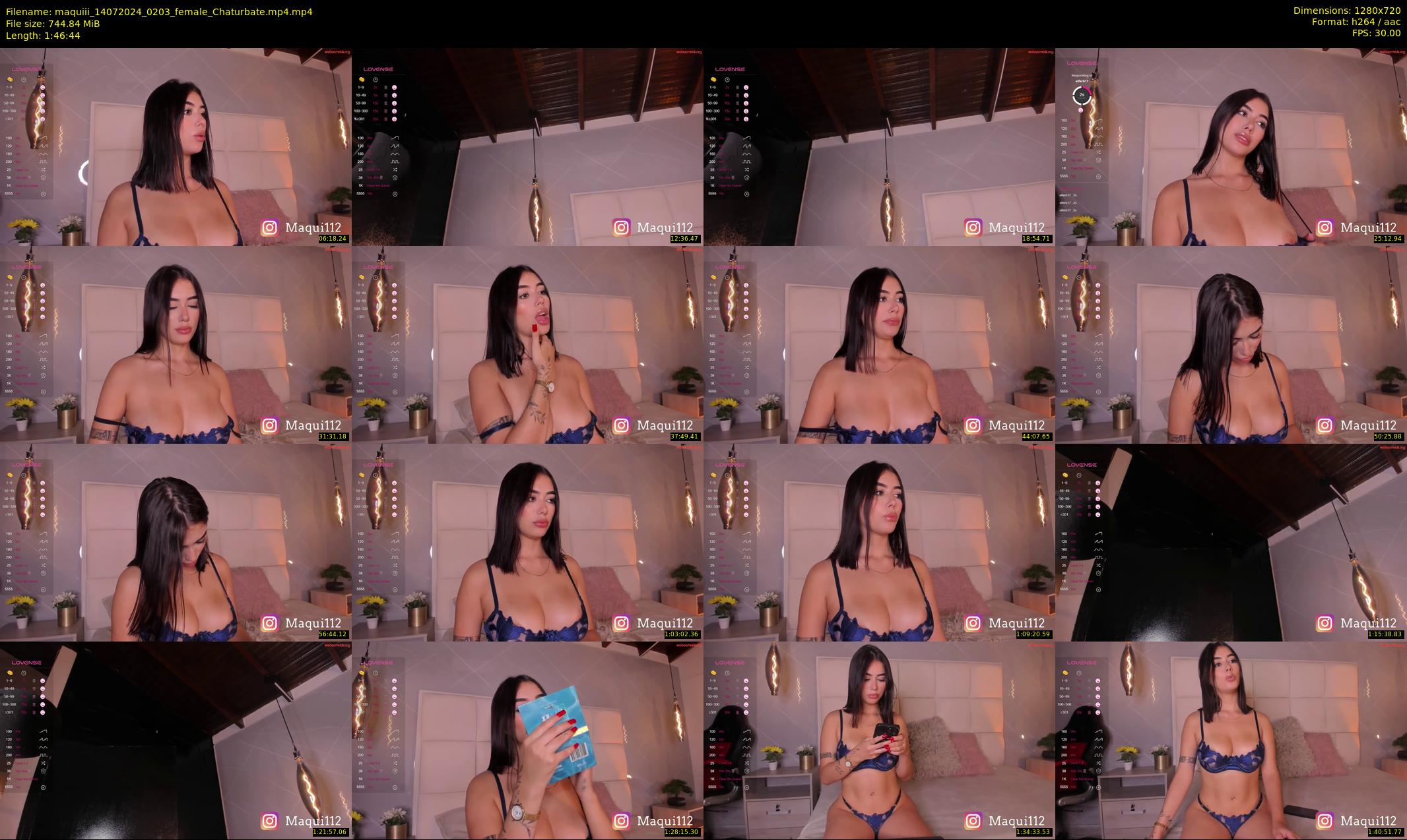 maquiii — 107 minute Chaturbate female cam show recording, 720p, Jul 14, 2024