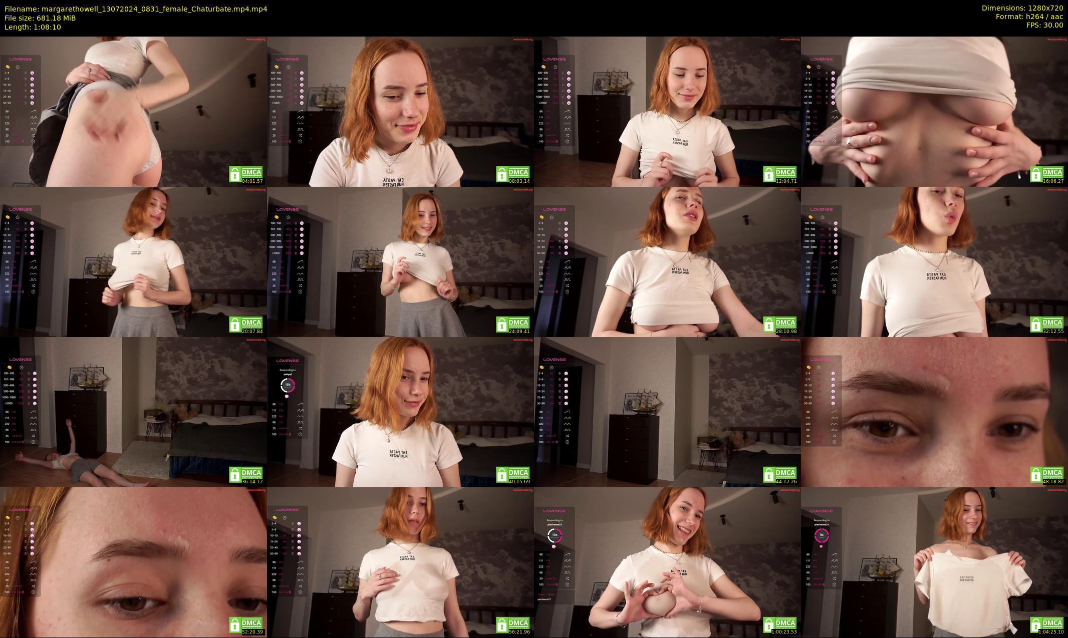 margarethowell — 69 minute Chaturbate female cam show recording, 720p, Jul 13, 2024