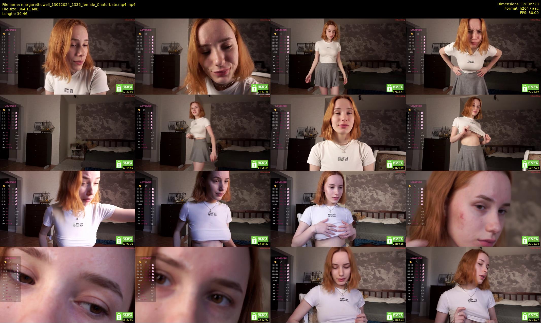 margarethowell — 40 minute Chaturbate female cam show recording, 720p, Jul 13, 2024
