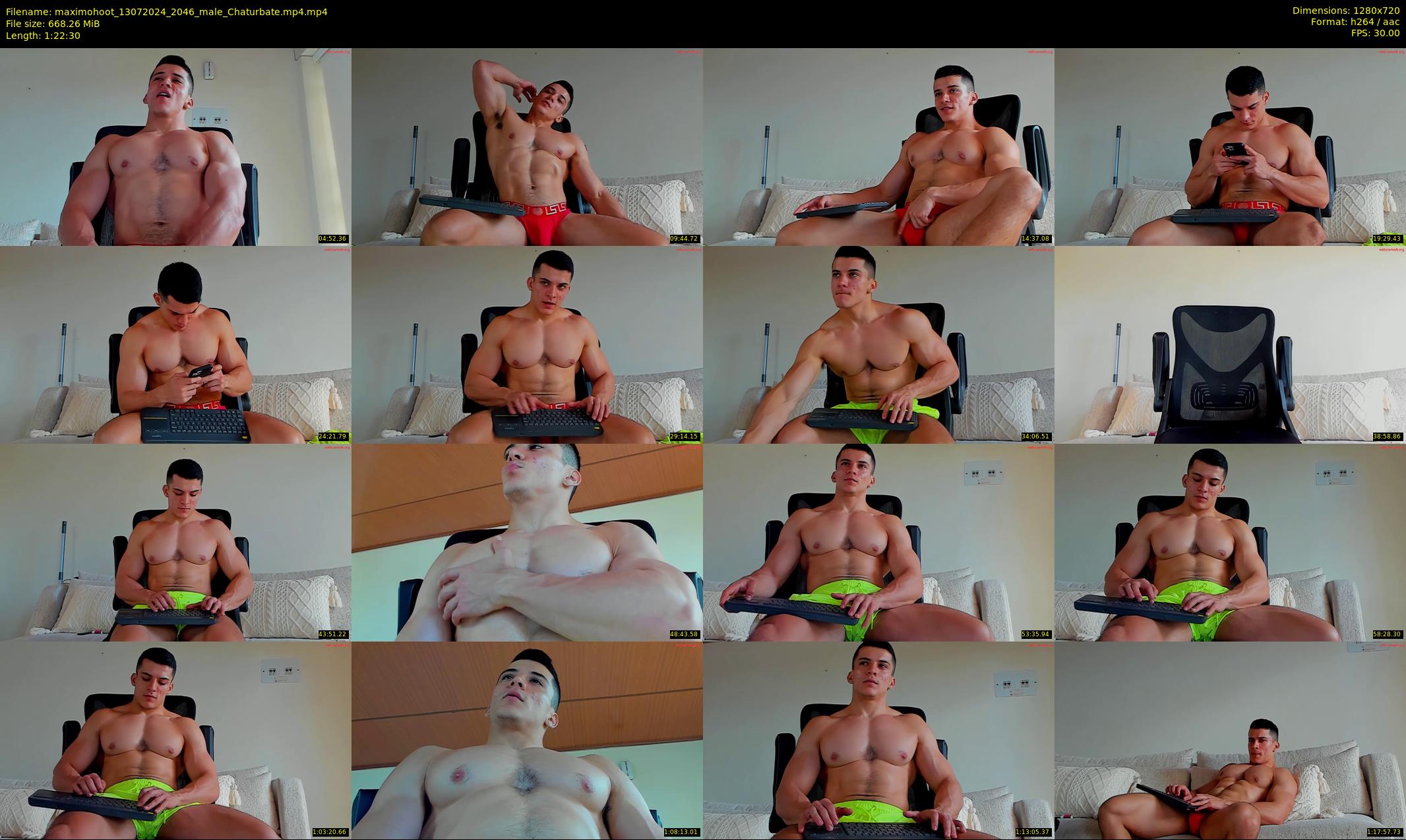 maximohoot — 83 minute Chaturbate male cam show recording, 720p, Jul 13, 2024