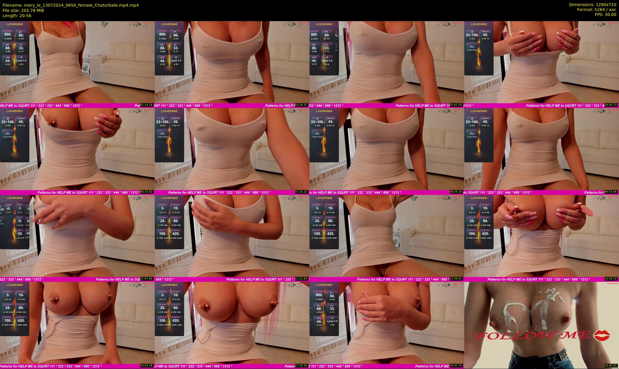 mery_lo — 21 minute Chaturbate female cam show recording, 720p, Jul 13, 2024