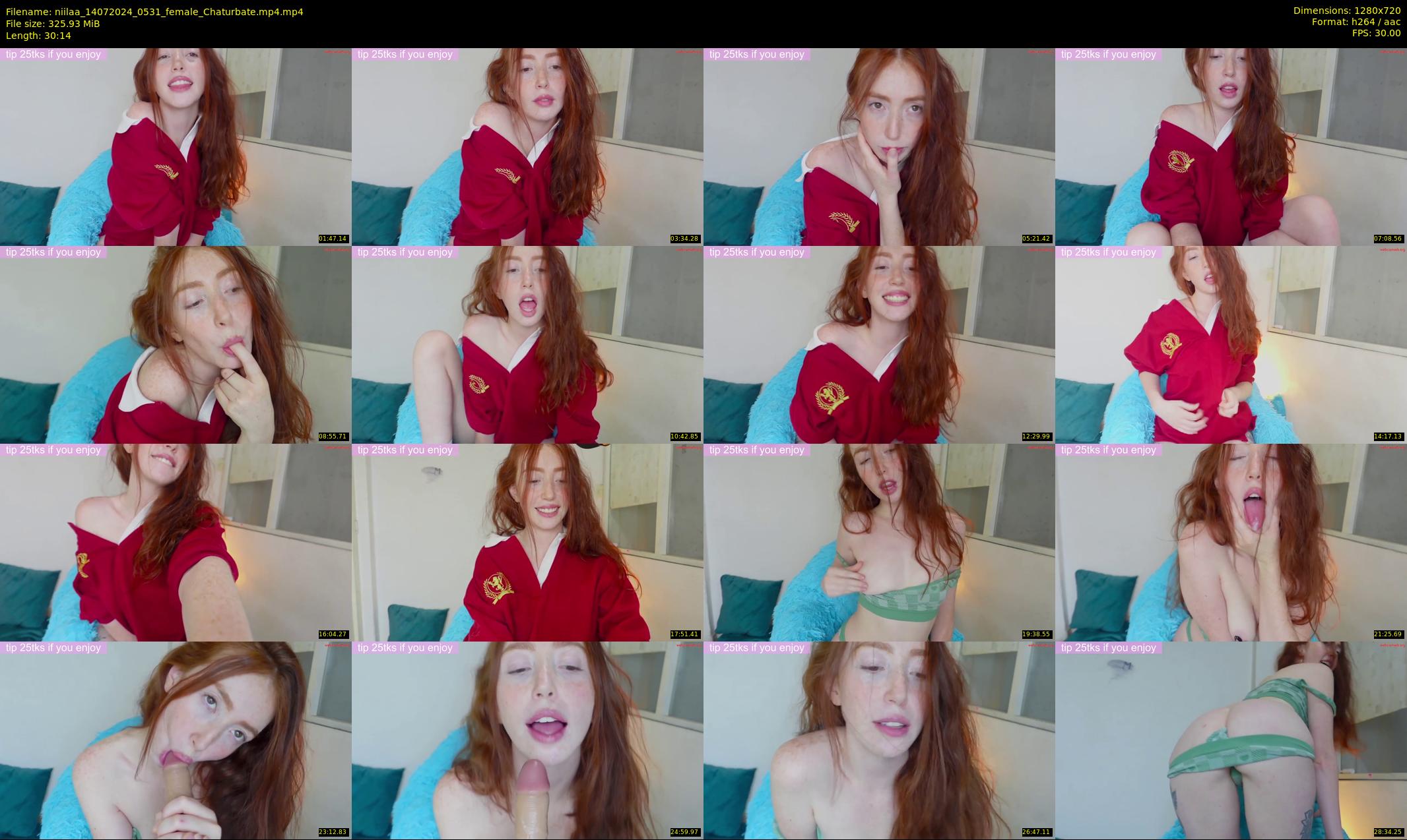 niilaa — 31 minute Chaturbate female cam show recording, 720p, Jul 14, 2024