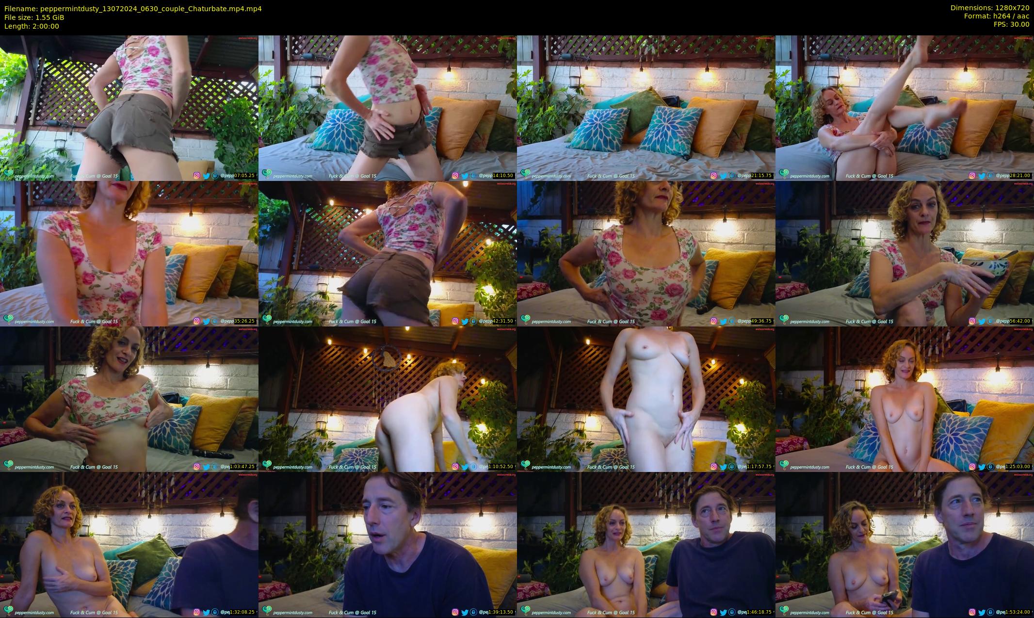 peppermintdusty — 120 minute Chaturbate couple cam show recording, 720p, Jul 13, 2024