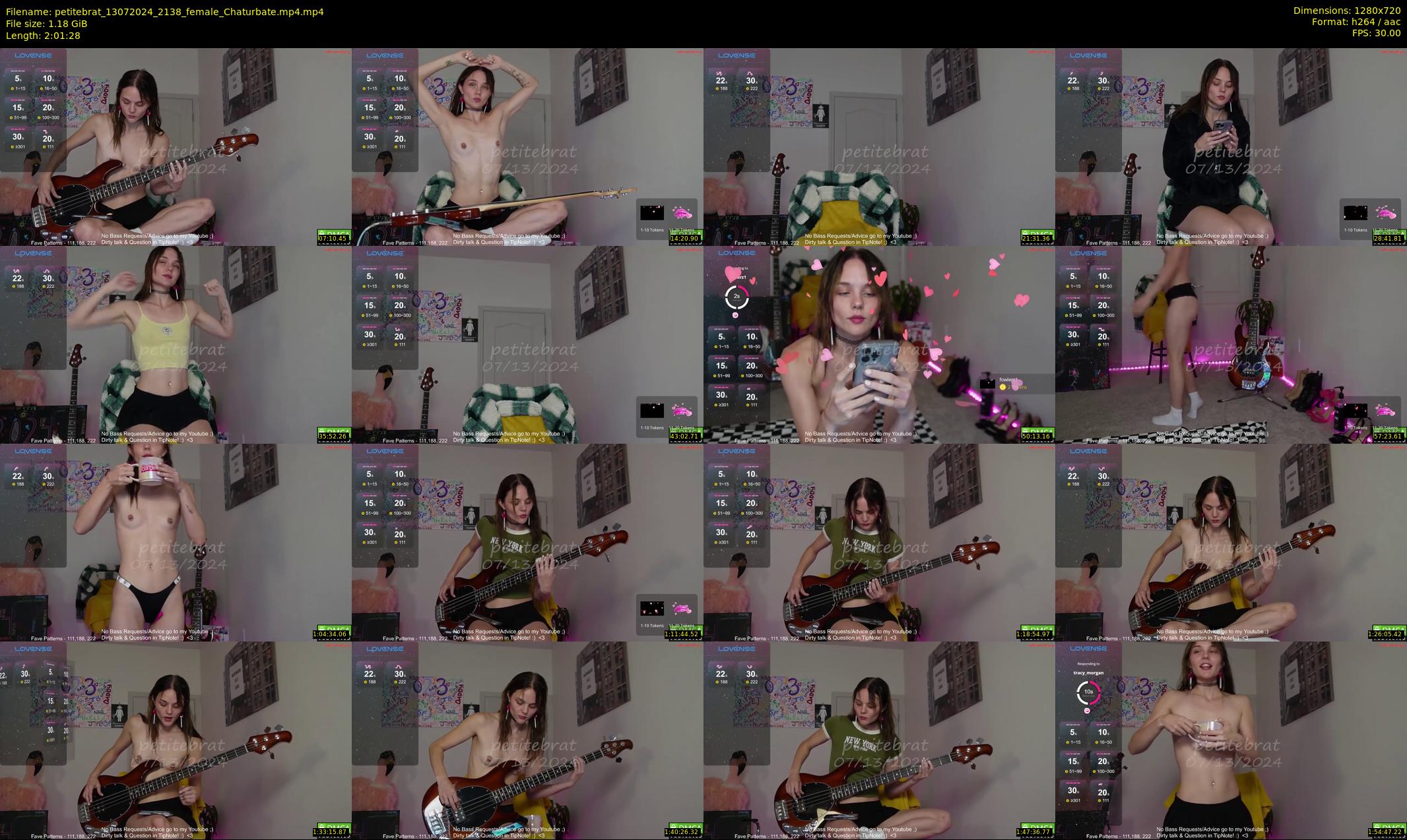petitebrat — 122 minute Chaturbate female cam show recording, 720p, Jul 13, 2024