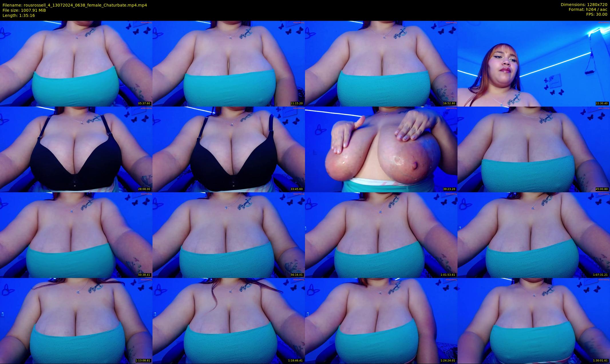 rousrossell_4 — 96 minute Chaturbate female cam show recording, 720p, Jul 13, 2024