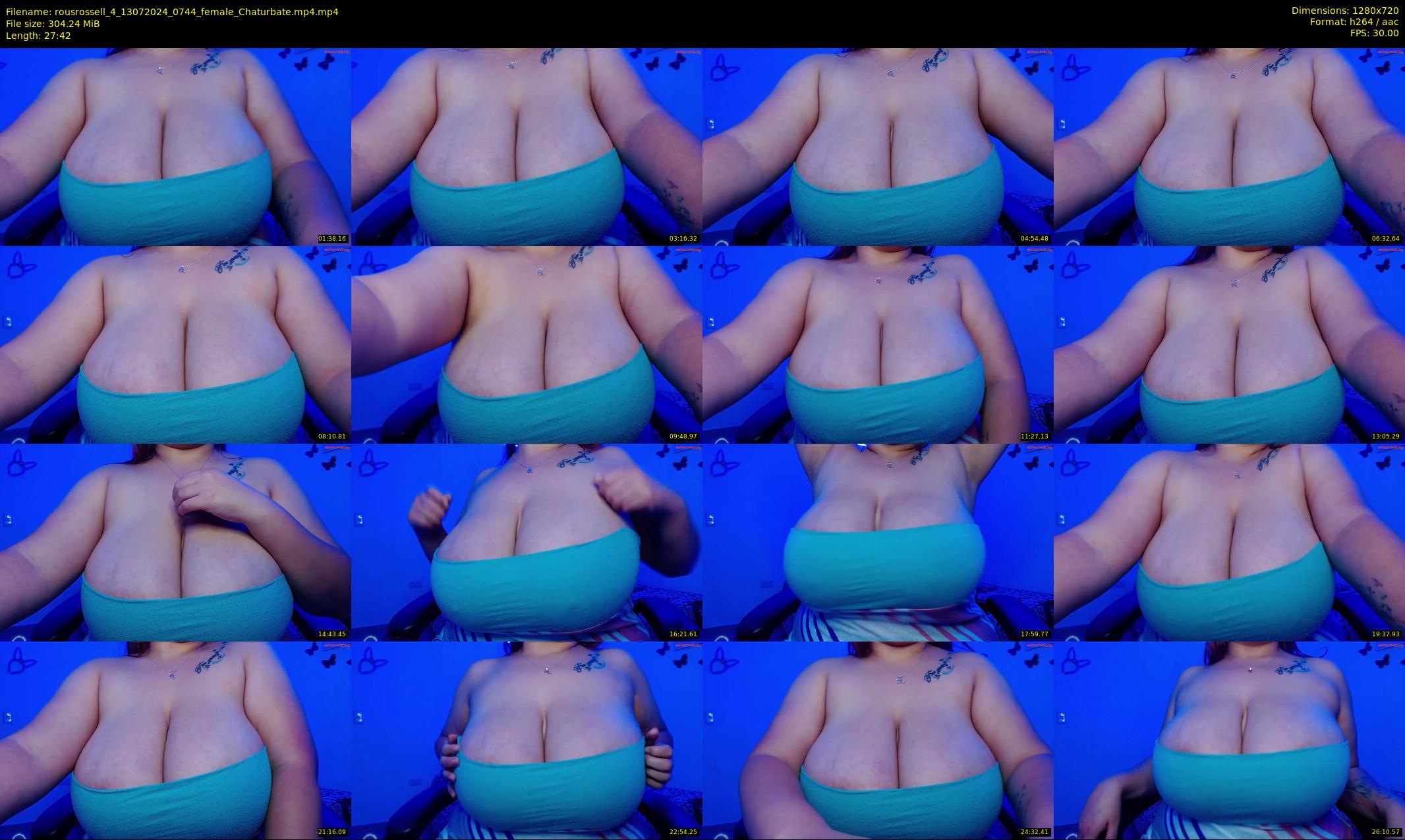 rousrossell_4 — 28 minute Chaturbate female cam show recording, 720p, Jul 13, 2024