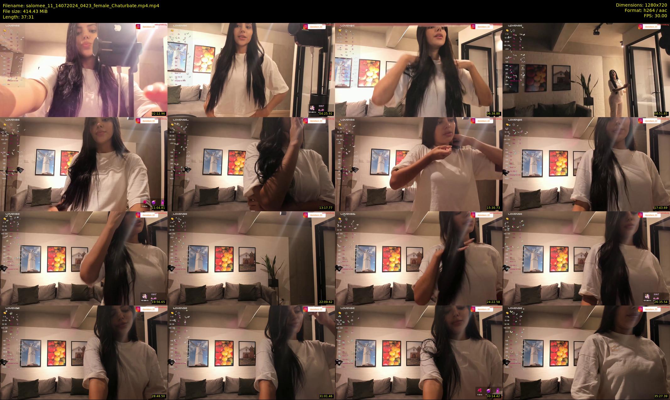 salomee_11 — 38 minute Chaturbate female cam show recording, 720p, Jul 14, 2024