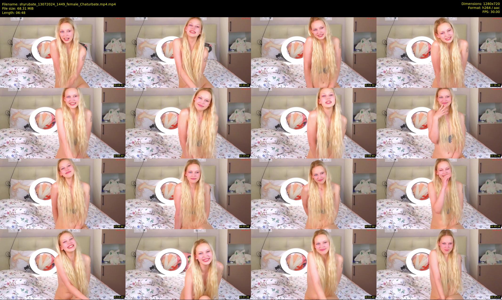 shyrubate — 7 minute Chaturbate female cam show recording, 720p, Jul 13, 2024