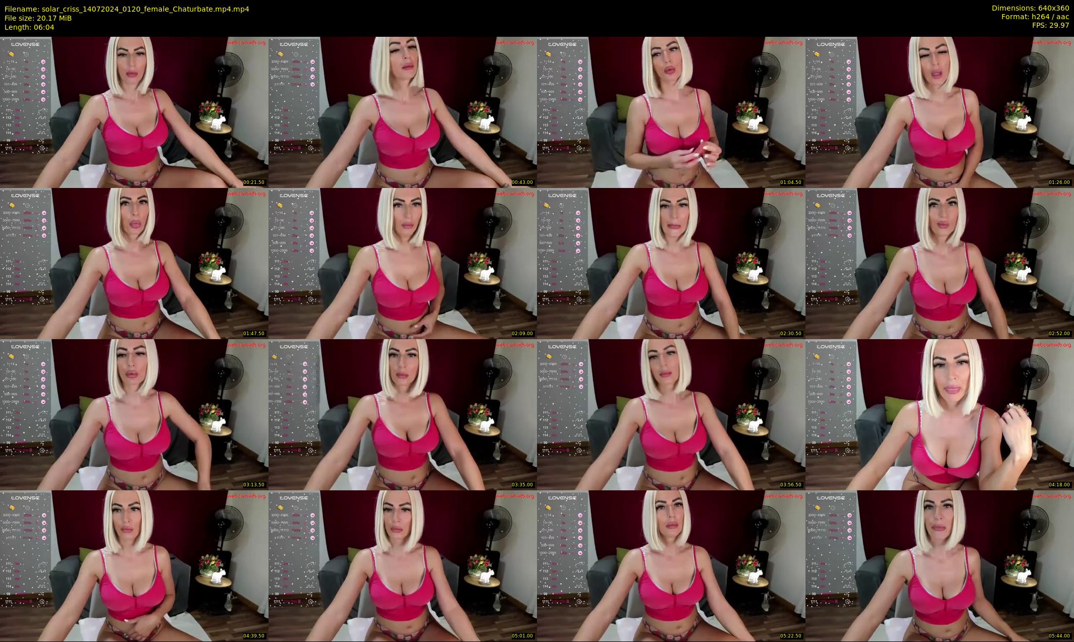 solar_criss — 7 minute Chaturbate female cam show recording, 360p, Jul 14, 2024
