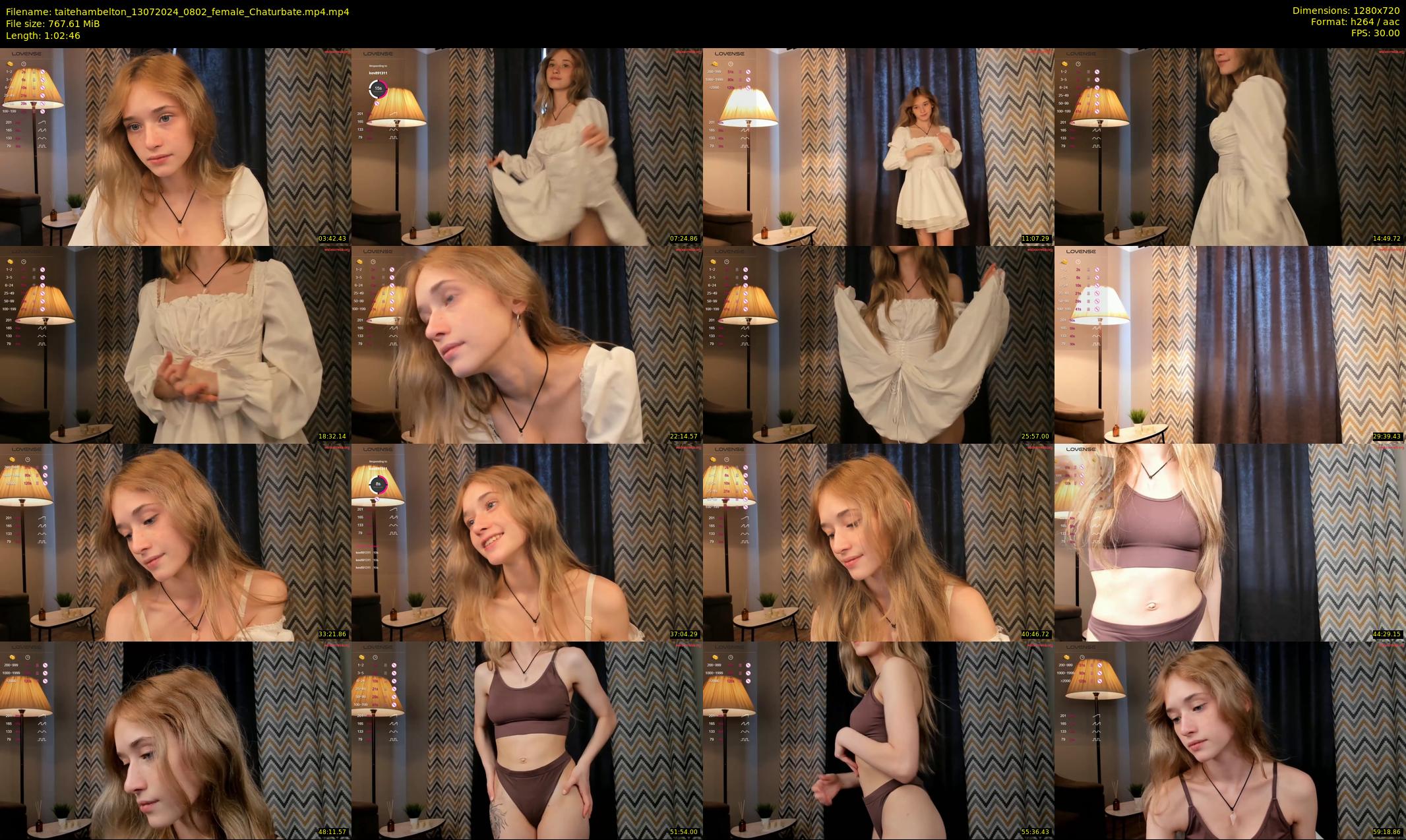 taitehambelton — 63 minute Chaturbate female cam show recording, 720p, Jul 13, 2024