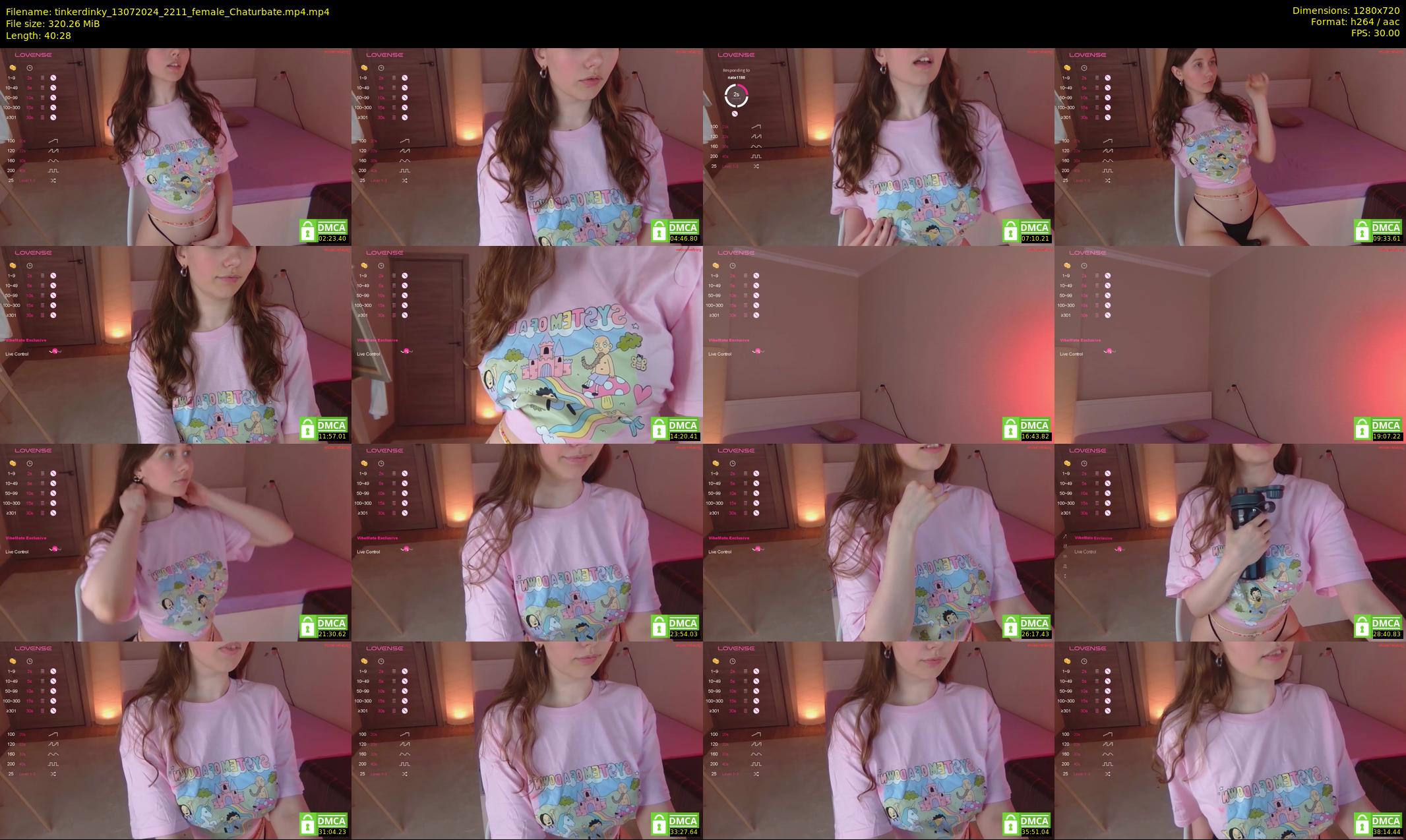 tinkerdinky — 41 minute Chaturbate female cam show recording, 720p, Jul 13, 2024