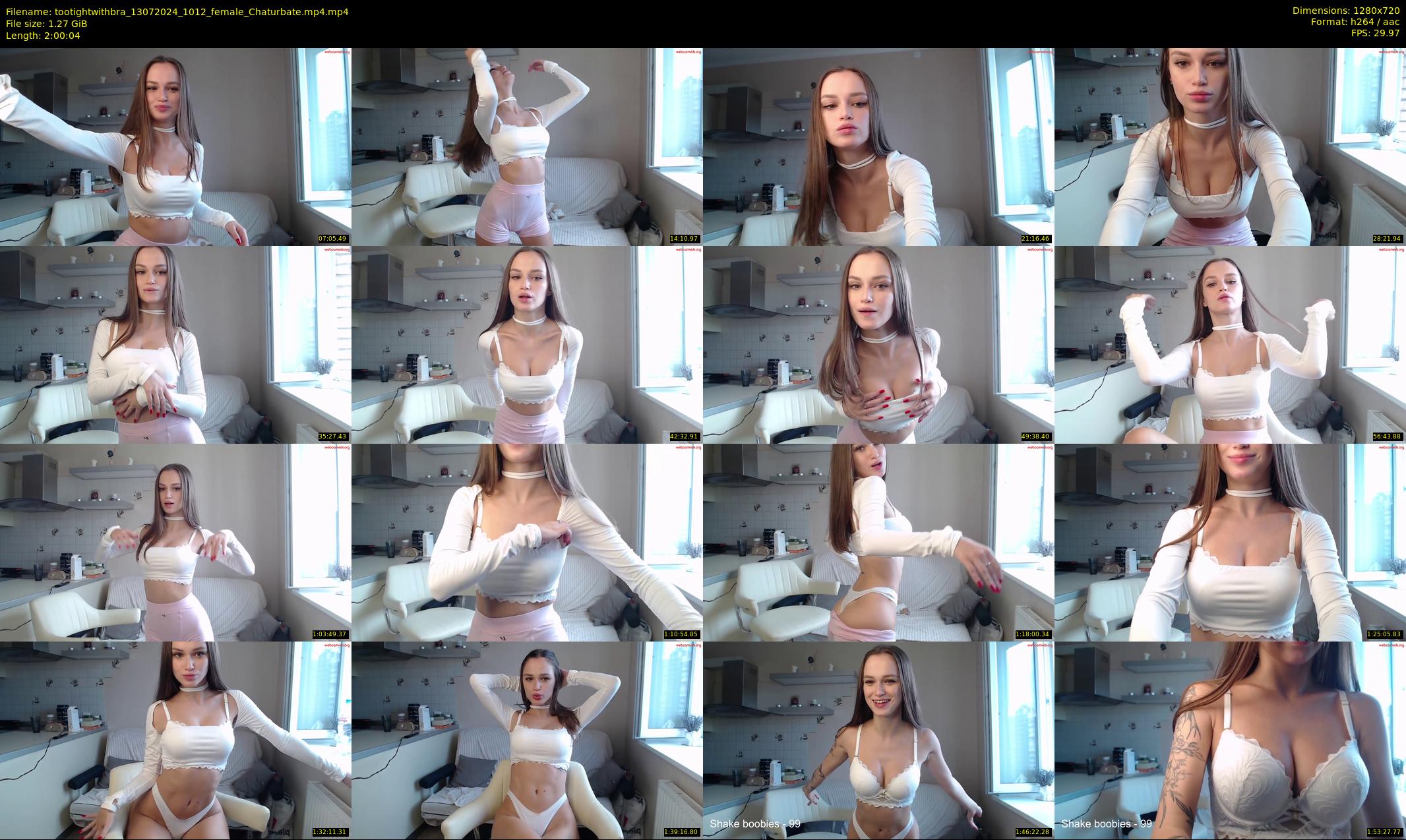 tootightwithbra — 121 minute Chaturbate female cam show recording, 720p, Jul 13, 2024