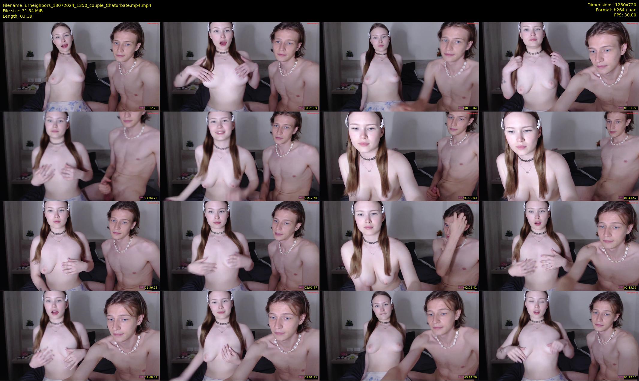 urneighbors — 4 minute Chaturbate couple cam show recording, 720p, Jul 13, 2024