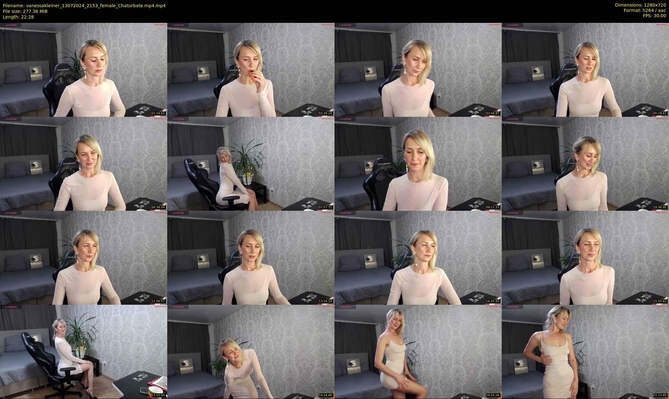 vanessakleiner — 23 minute Chaturbate female cam show recording, 720p, Jul 13, 2024