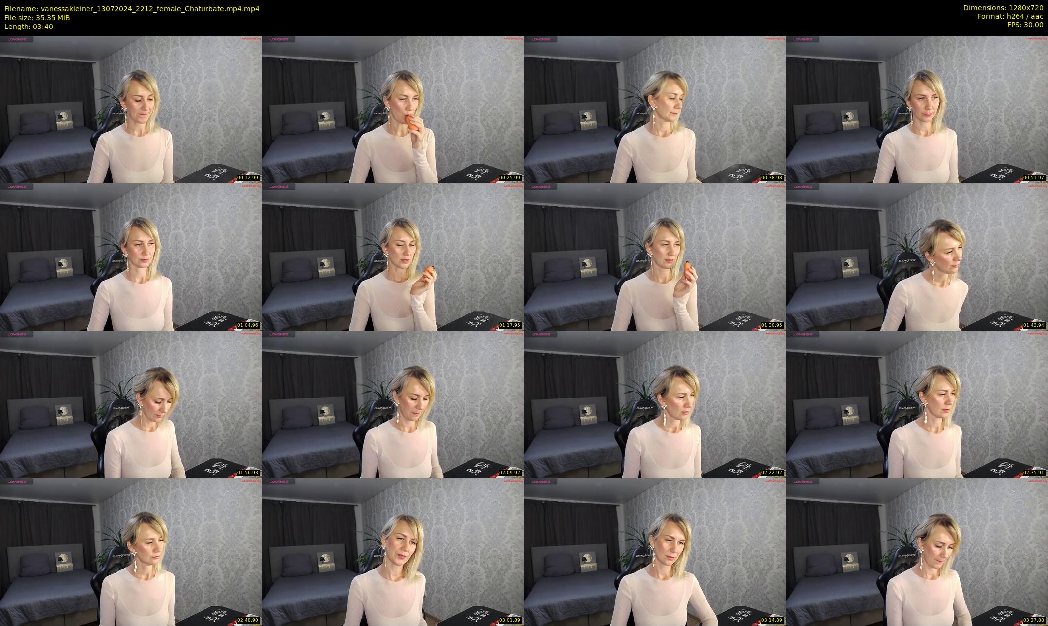 vanessakleiner — 4 minute Chaturbate female cam show recording, 720p, Jul 13, 2024