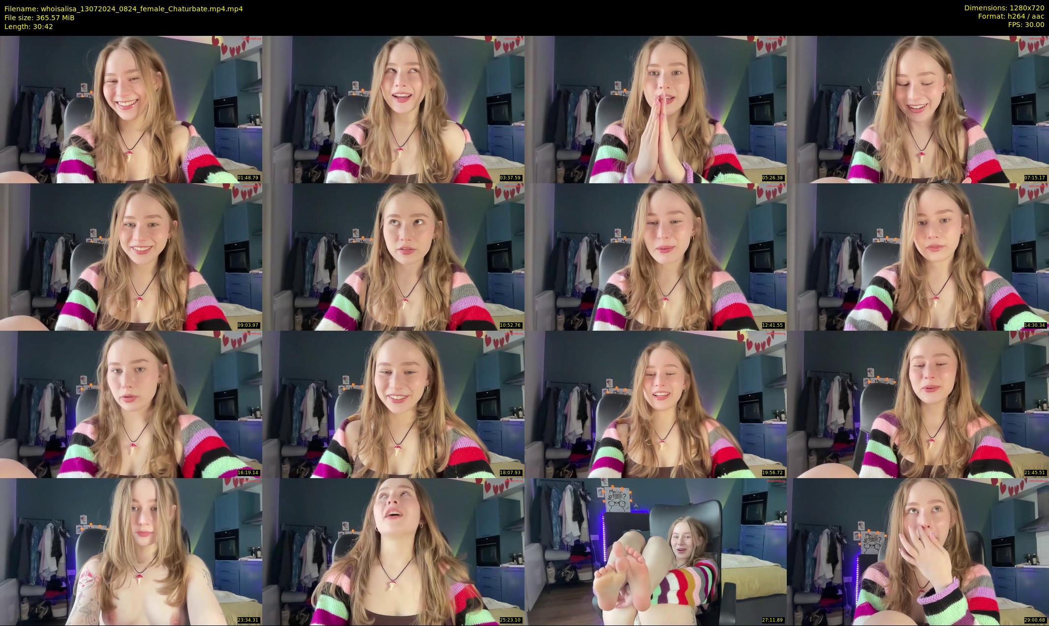 whoisalisa — 31 minute Chaturbate female cam show recording, 720p, Jul 13, 2024