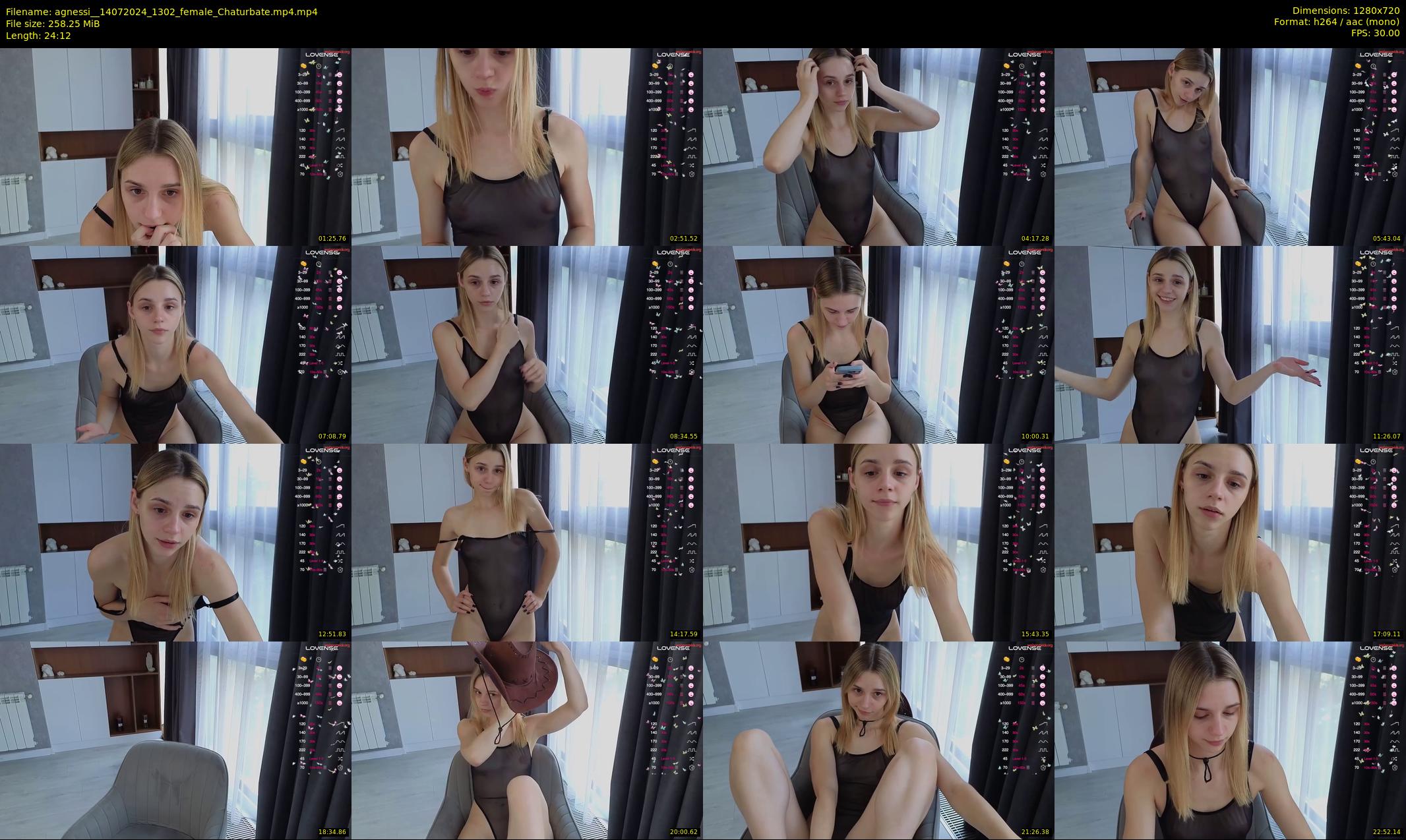agnessi_ — 25 minute Chaturbate female cam show recording, 720p, Jul 14, 2024