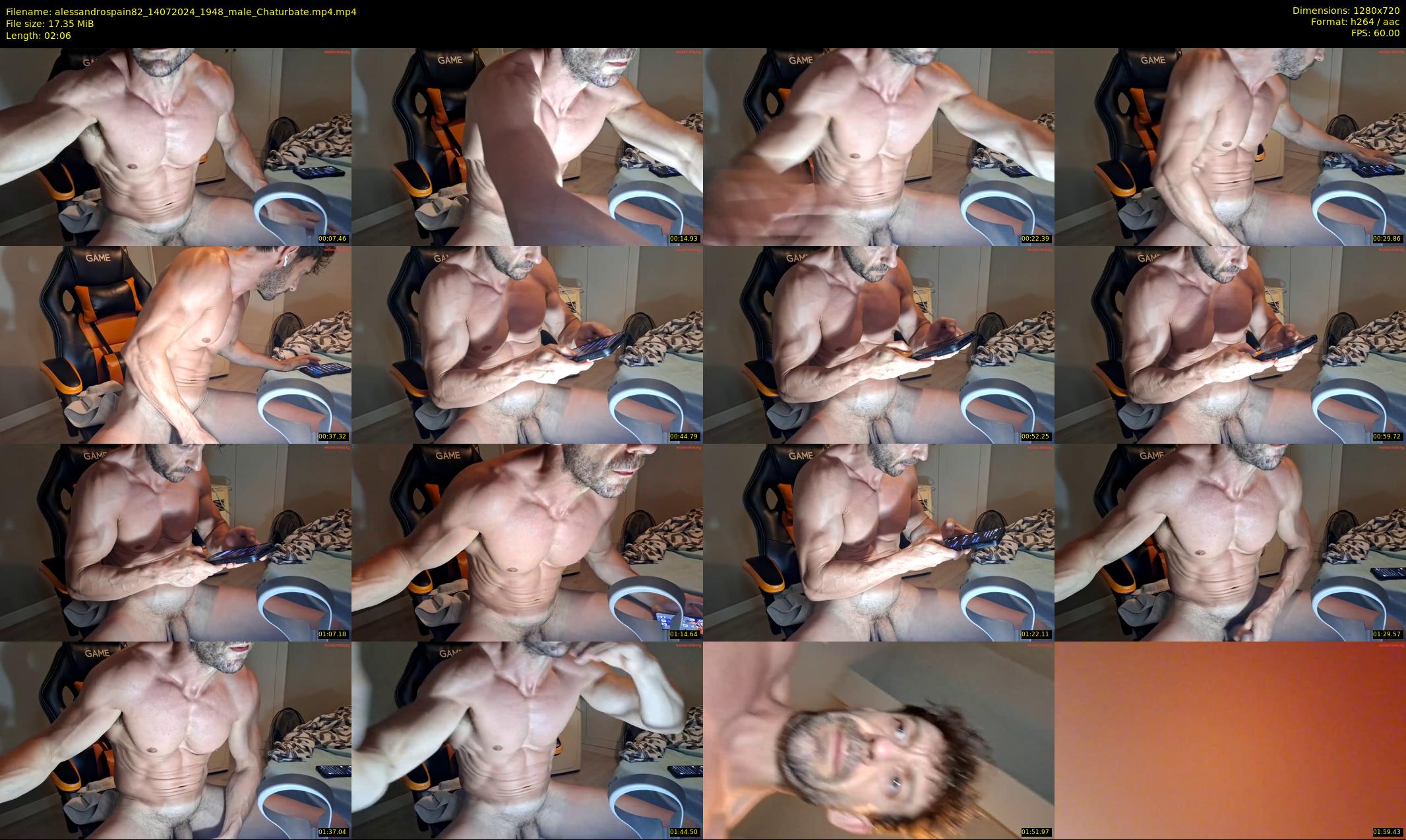alessandrospain82 — 3 minute Chaturbate male cam show recording, 720p, Jul 14, 2024