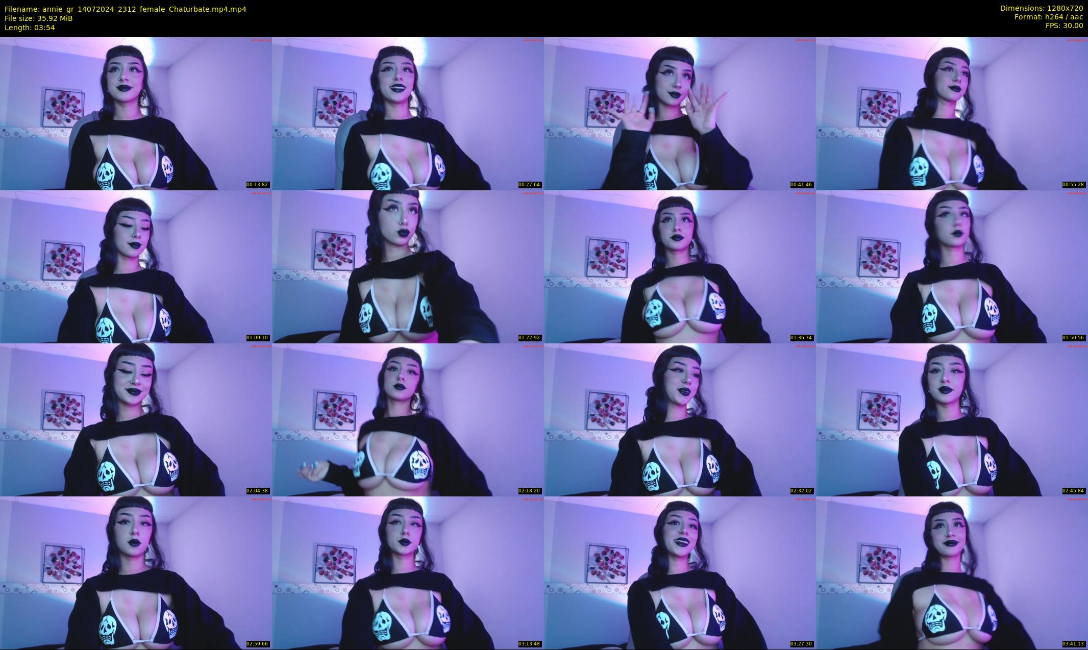 annie_gr — 4 minute Chaturbate female cam show recording, 720p, Jul 14, 2024