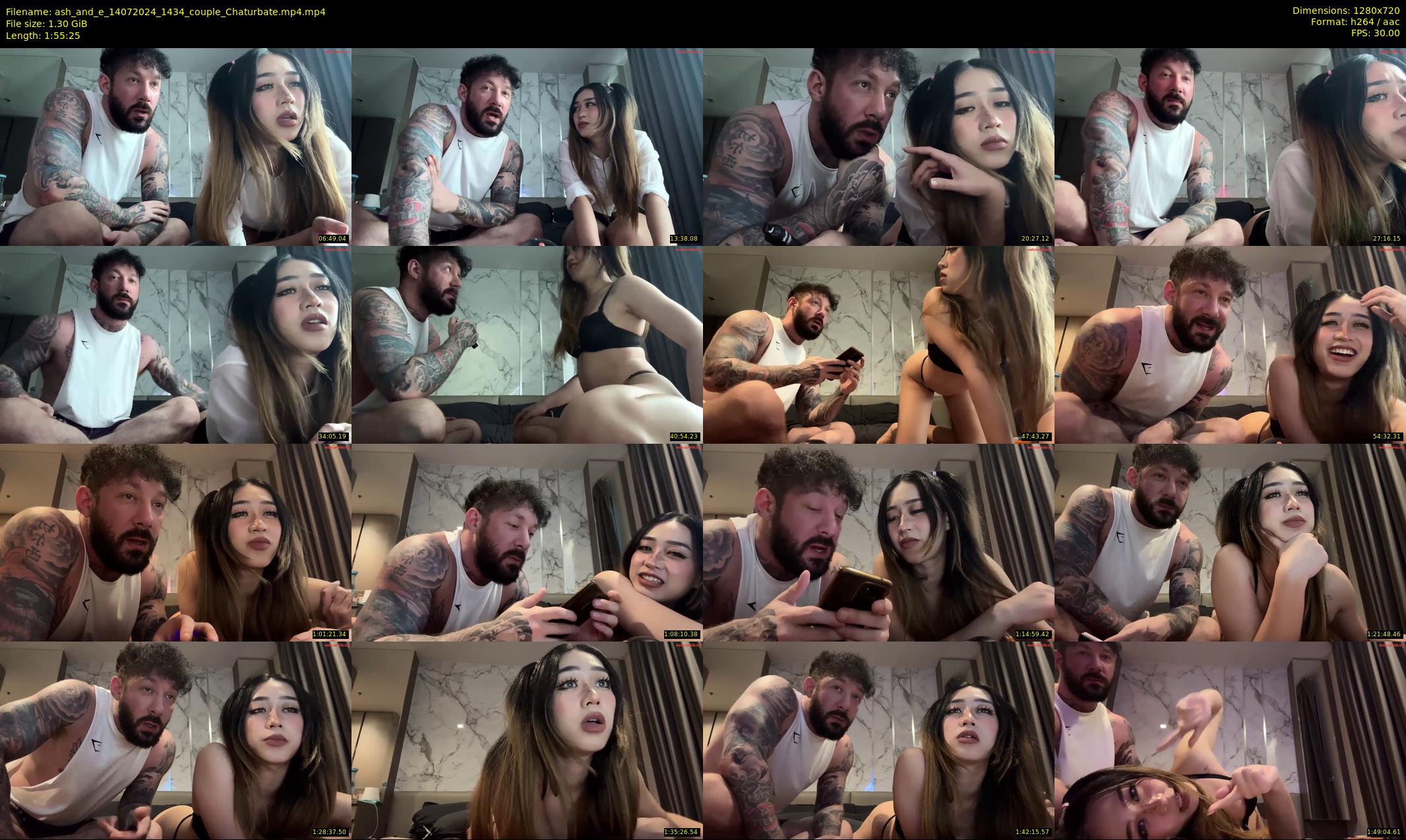 ash_and_e — 116 minute Chaturbate couple cam show recording, 720p, Jul 14, 2024