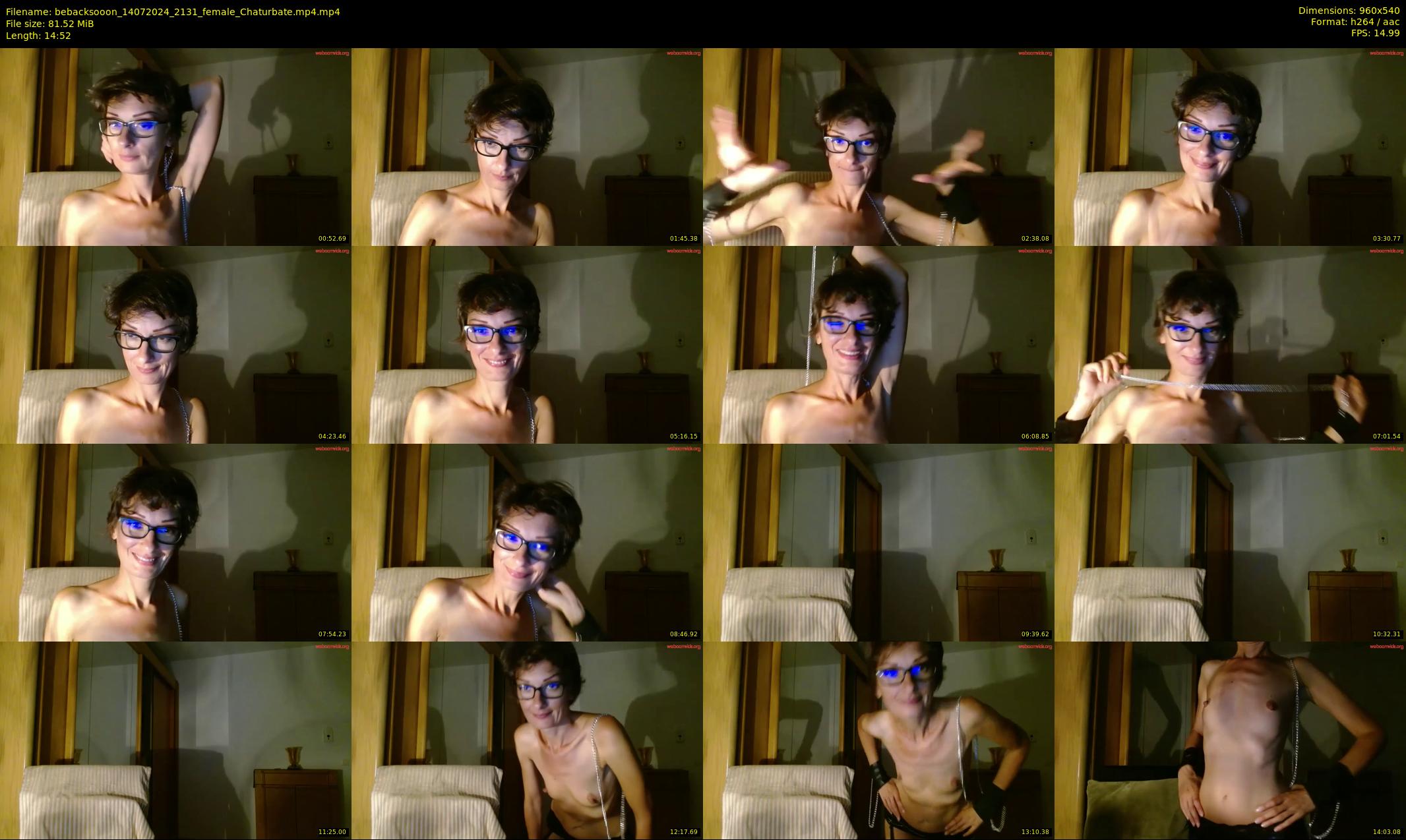 bebacksooon — 15 minute Chaturbate female cam show recording, 480p, Jul 14, 2024