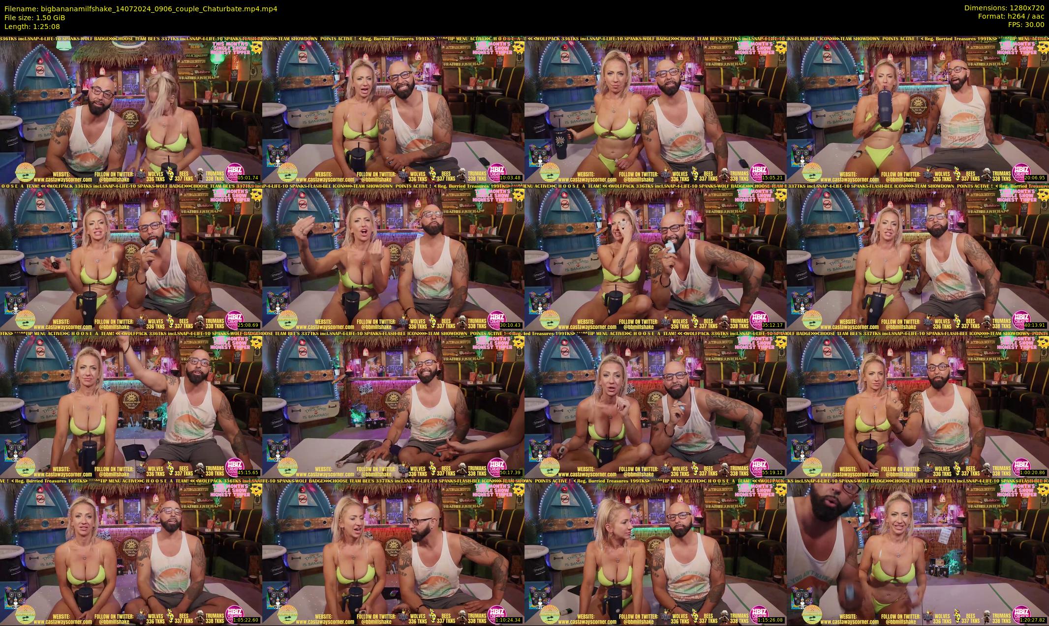 bigbananamilfshake — 86 minute Chaturbate couple cam show recording, 720p, Jul 14, 2024
