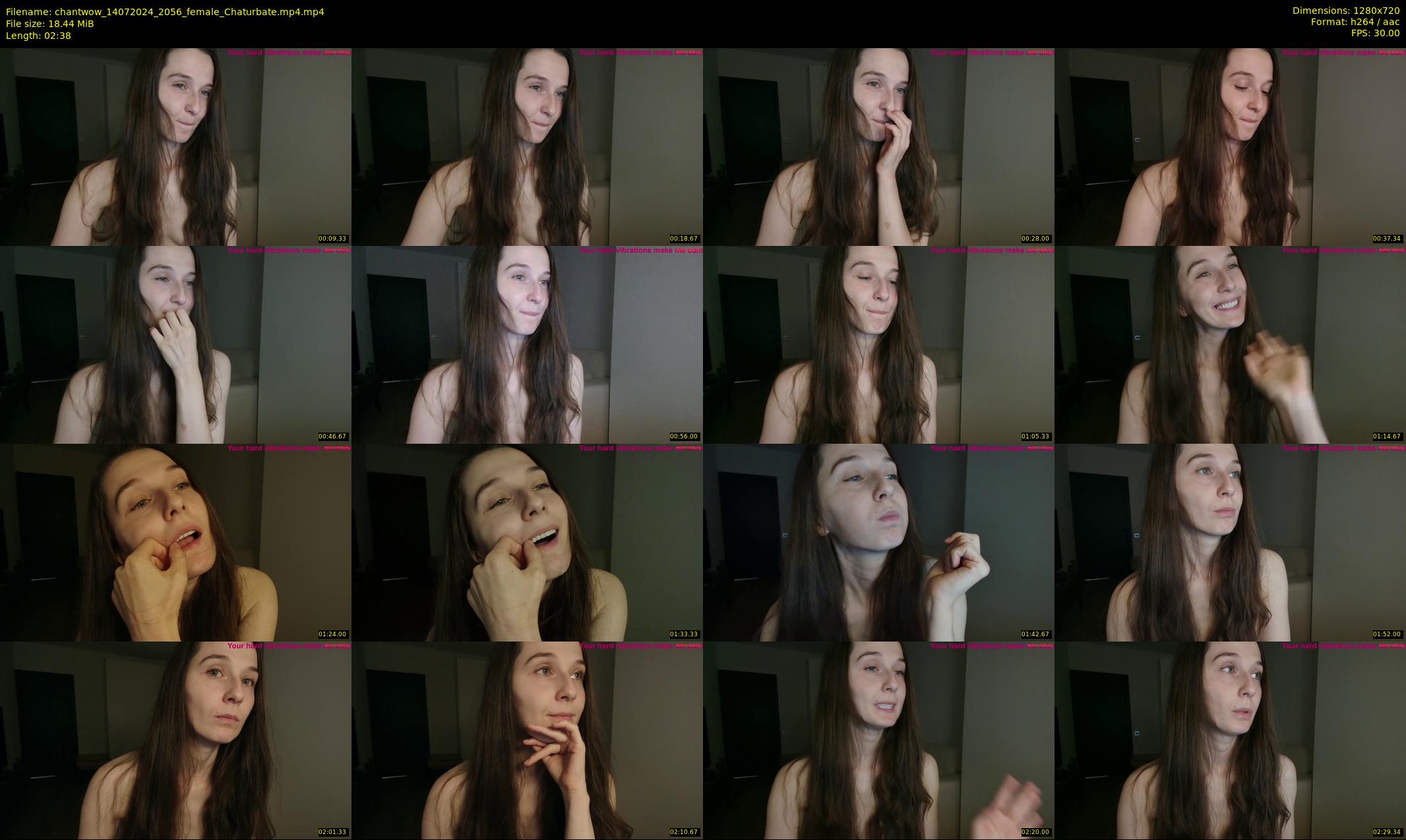 chantwow — 3 minute Chaturbate female cam show recording, 720p, Jul 14, 2024